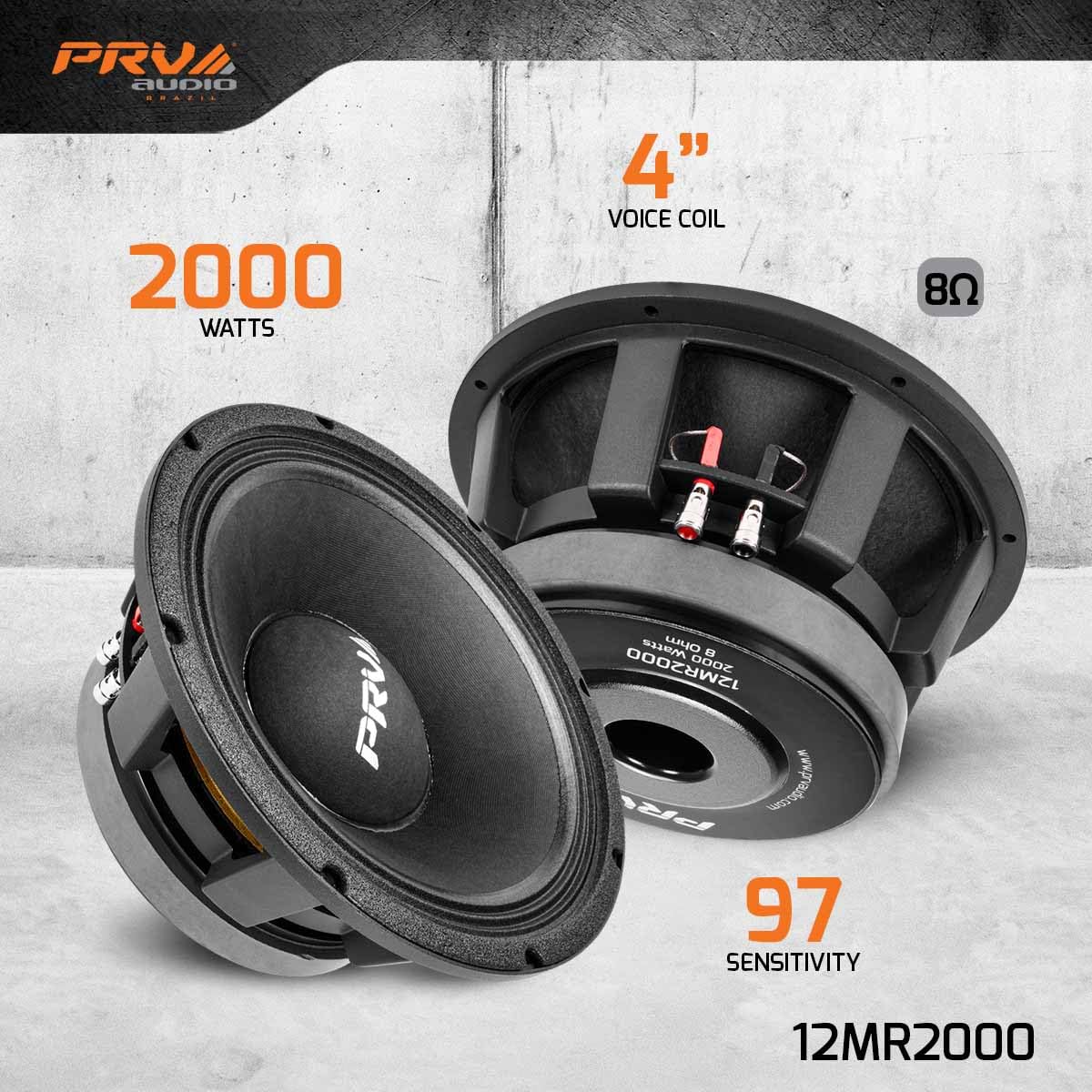 Foto 4 pulgar | Altavoz De Gama Media Prv Audio 12mr2000 12'' 2000w 8 Ohmios - Venta Internacional.
