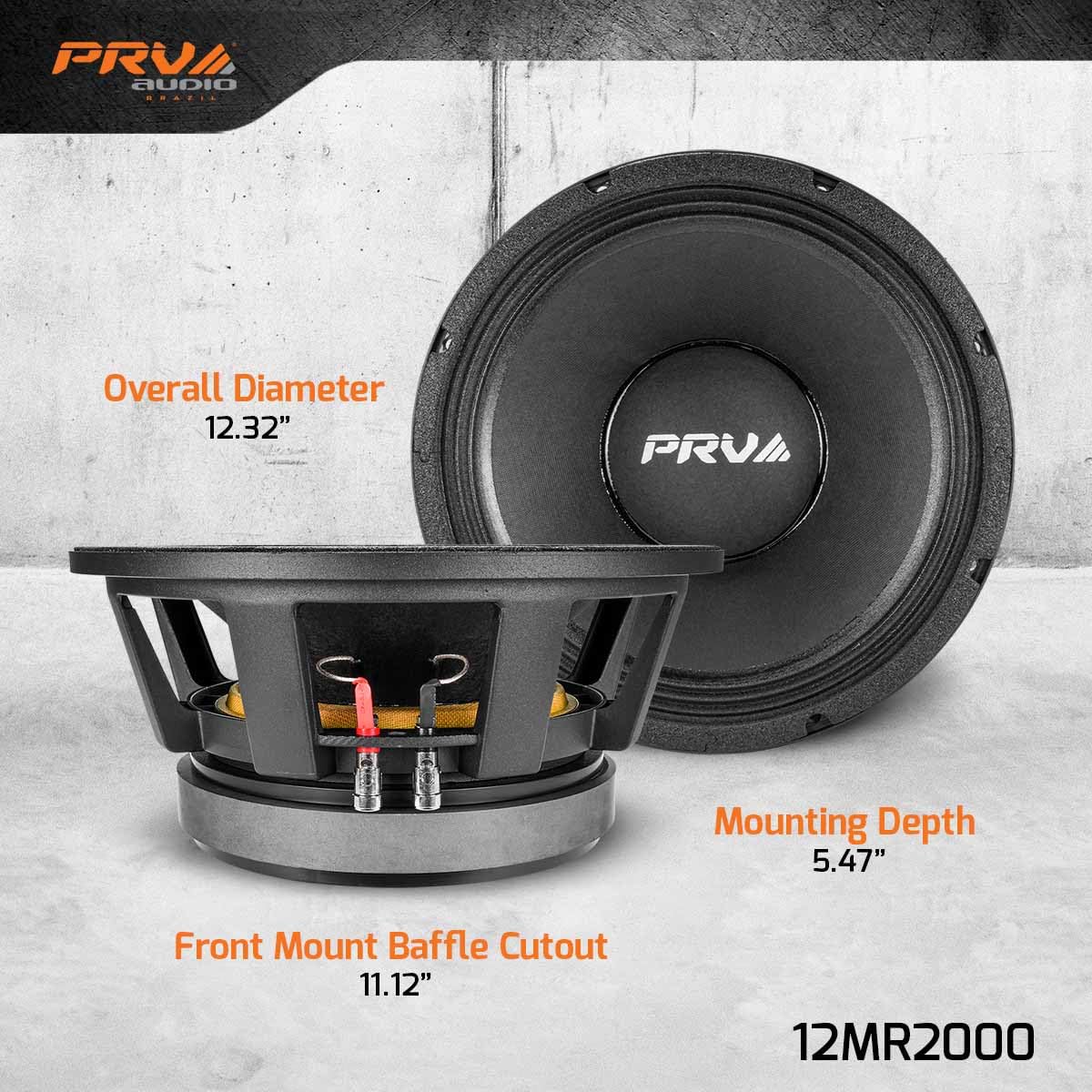 Foto 6 pulgar | Altavoz De Gama Media Prv Audio 12mr2000 12'' 2000w 8 Ohmios - Venta Internacional.