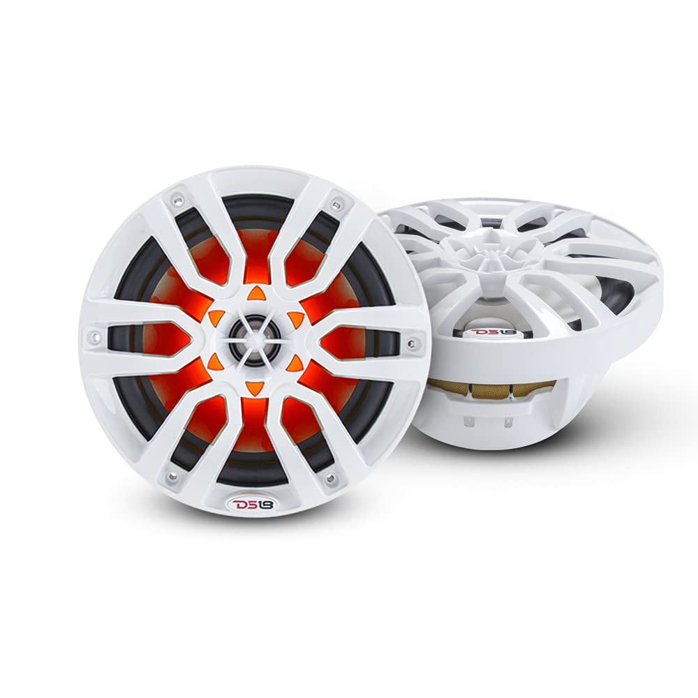 Foto 1 | Altavoz Marino Ds18 Nxl8 Blanco De 8 Cm, 2 Vías Y 375 W Con Led Rgb - Venta Internacional.