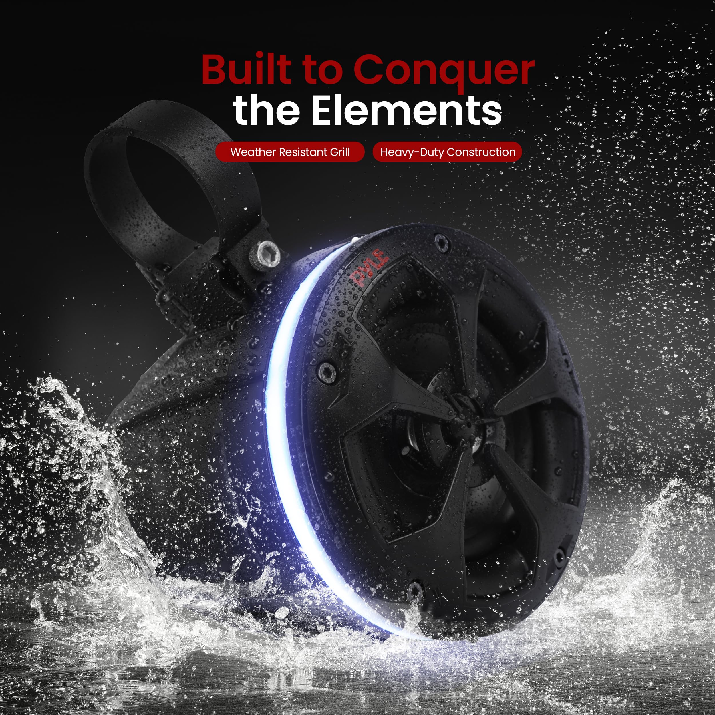 Foto 5 | Altavoz Pyle, Impermeable, Todoterreno, 2 Vías, 800 W, 10 Cm, Grado Marino - Venta Internacional.