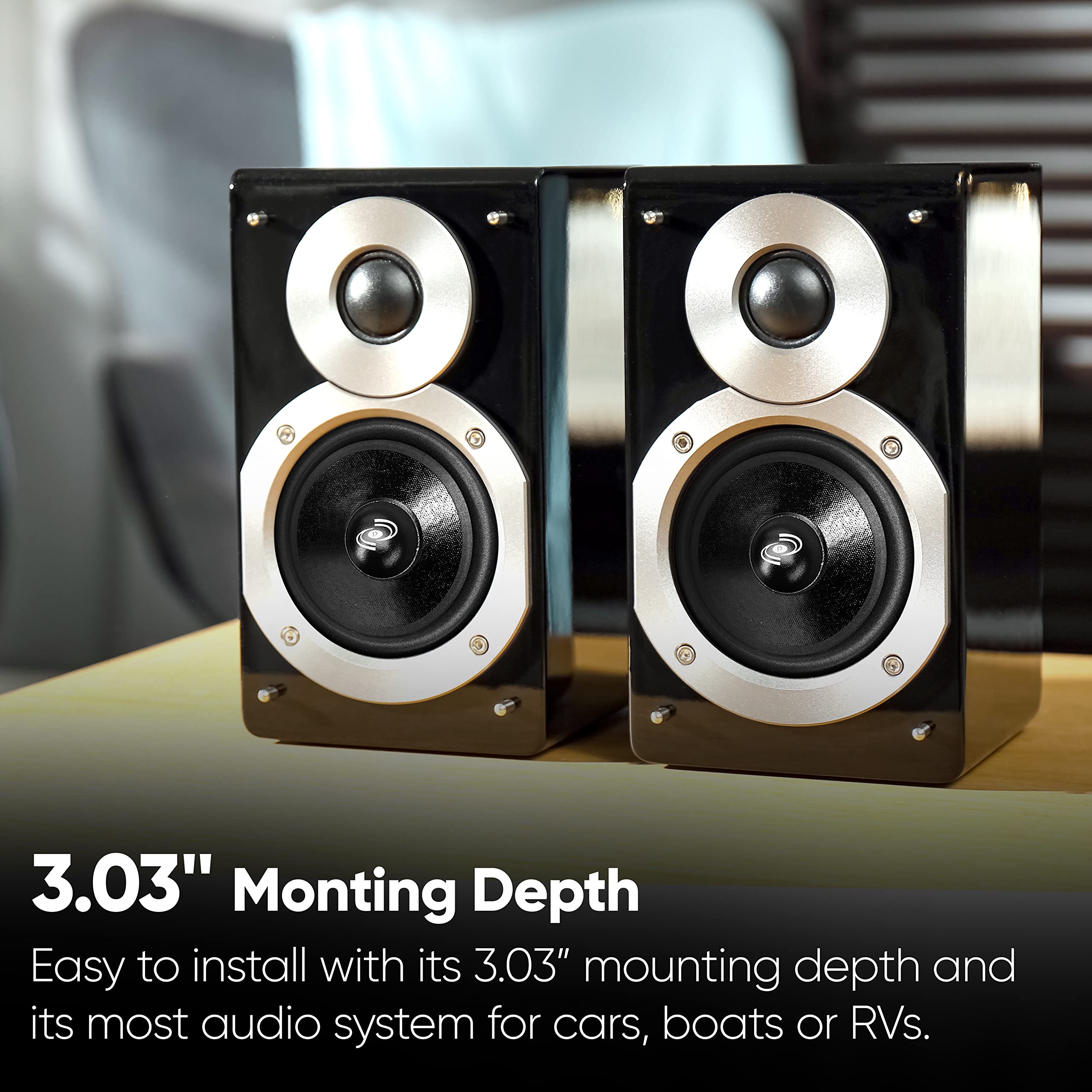 Foto 7 | Woofer De Graves Medios Para Coche Pyle Pdmr8 De 8 Pulgadas, 360 W Y 8 Ohmios - Venta Internacional.
