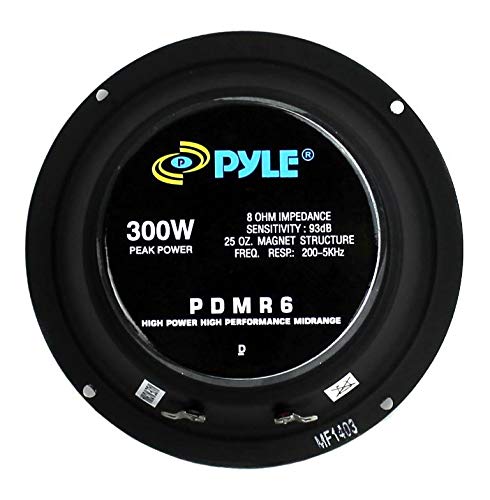 Foto 6 pulgar | Altavoz De Audio Para Coche De Gama Media Pyle Pdmr6, 6.5 Pulgadas, 300 W, 8 Ohmios - Venta Internacional.