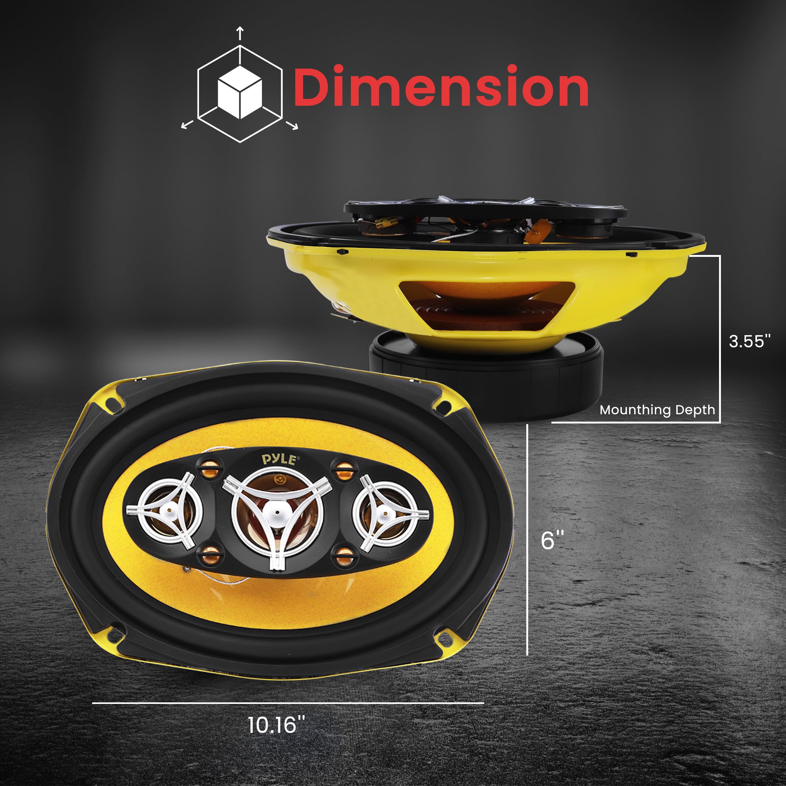 Foto 4 pulgar | Altavoz Para Coche Pyle Pro Plg69.8, 6 X 9, 500 W, 4 Ohmios, 120 Ml, Magnético - Venta Internacional.