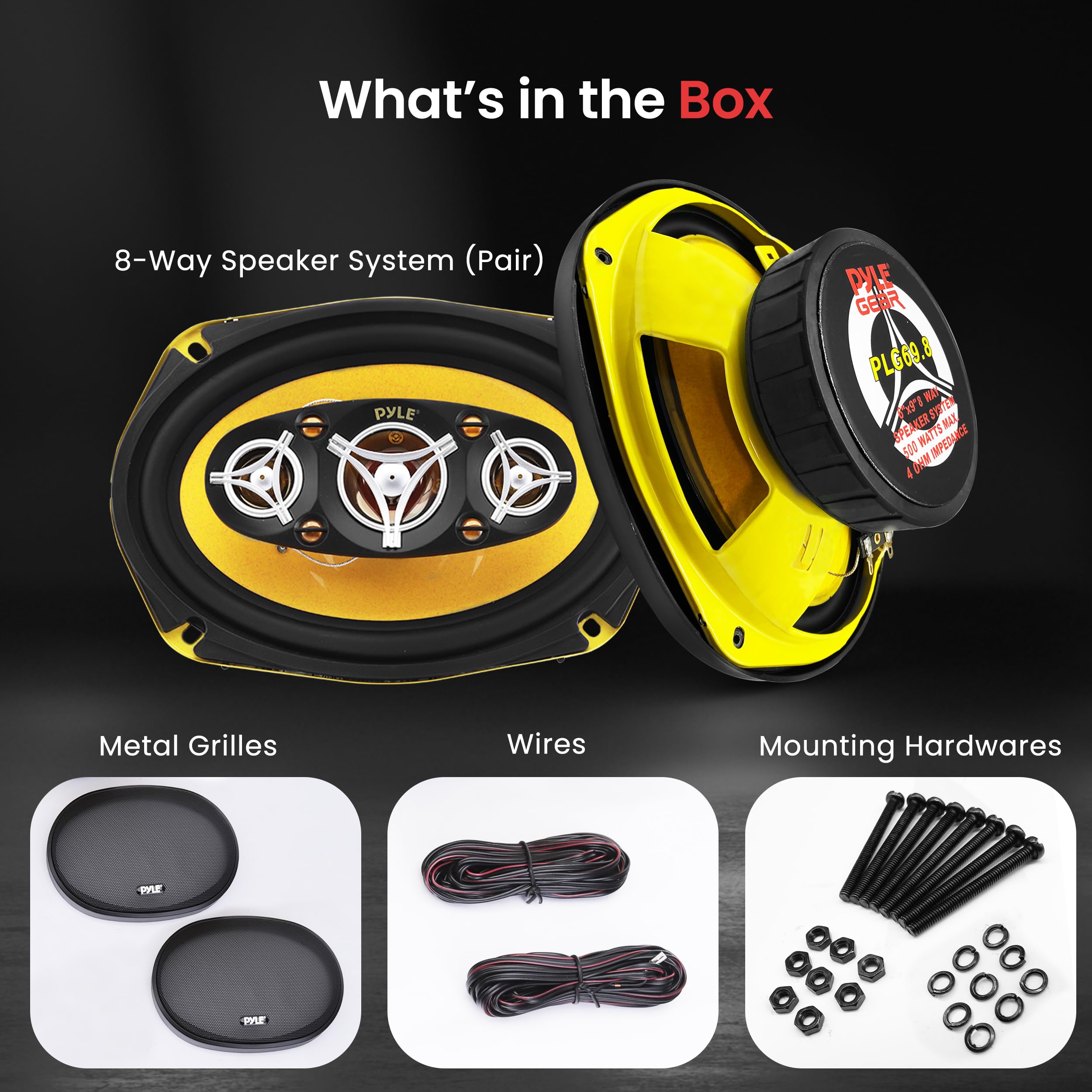 Foto 6 pulgar | Altavoz Para Coche Pyle Pro Plg69.8, 6 X 9, 500 W, 4 Ohmios, 120 Ml, Magnético - Venta Internacional.
