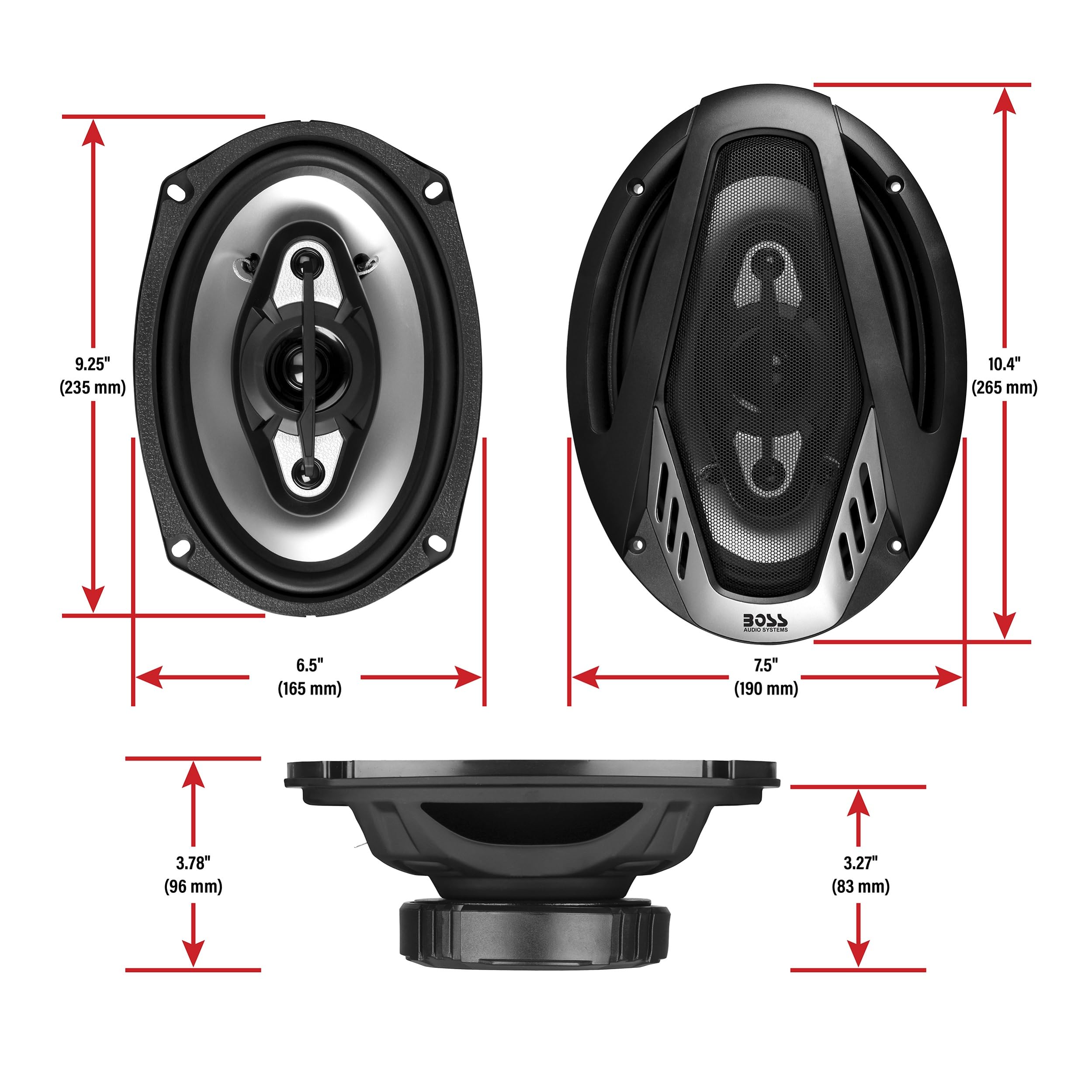 Foto 7 | Altavoces Para Puertas De Coche Boss Audio Systems Nx694 Onyx 6x9 - Venta Internacional.