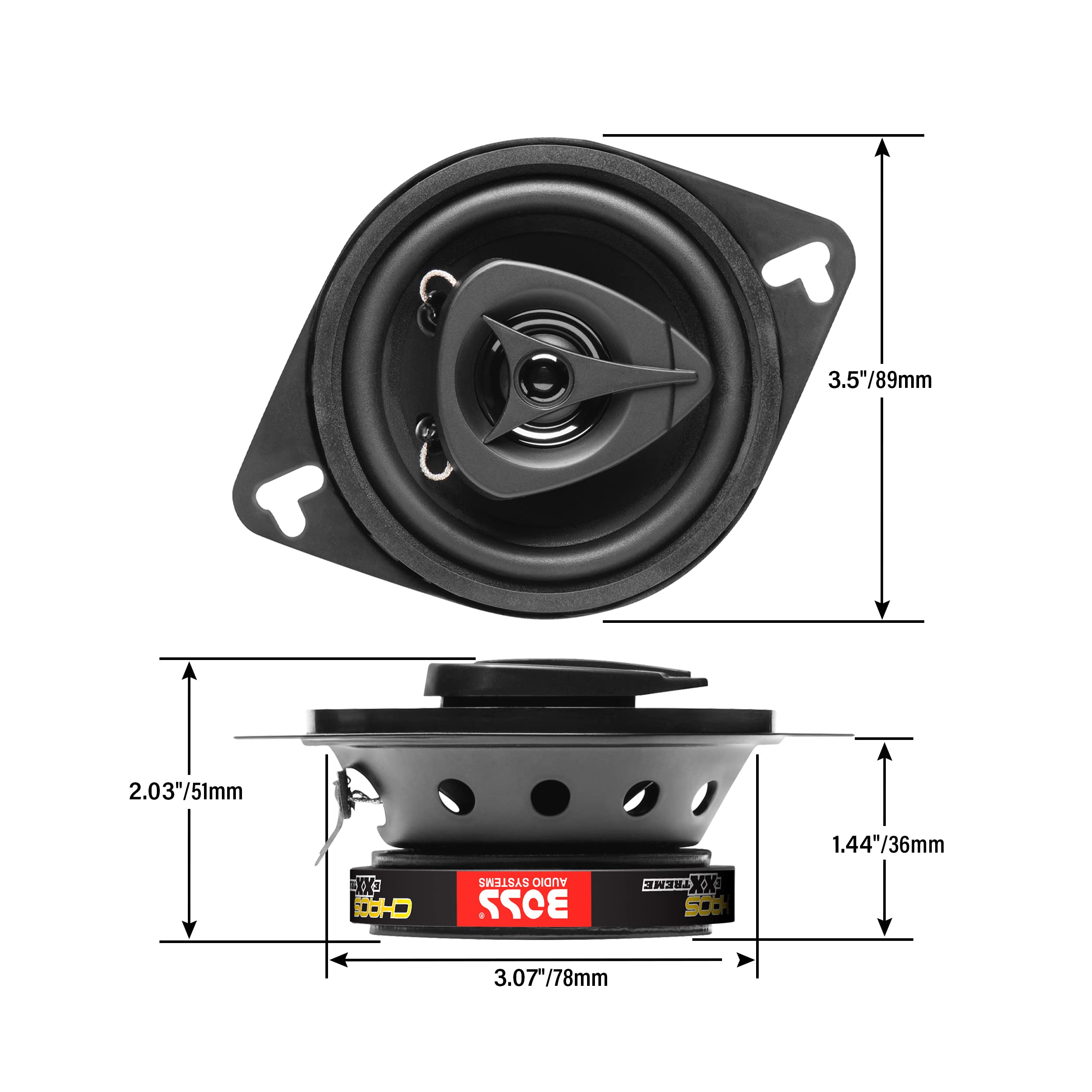 Foto 4 pulgar | Altavoces Para Puertas De Coche Boss Audio Systems Ch3220b Chaos 3.5 - Venta Internacional.