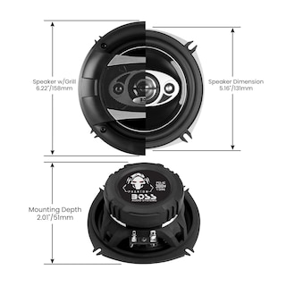 Foto 4 | Altavoces Estéreo Para Puerta Para Coche Boss Audio Systems P55.4c Phantom - Venta Internacional.