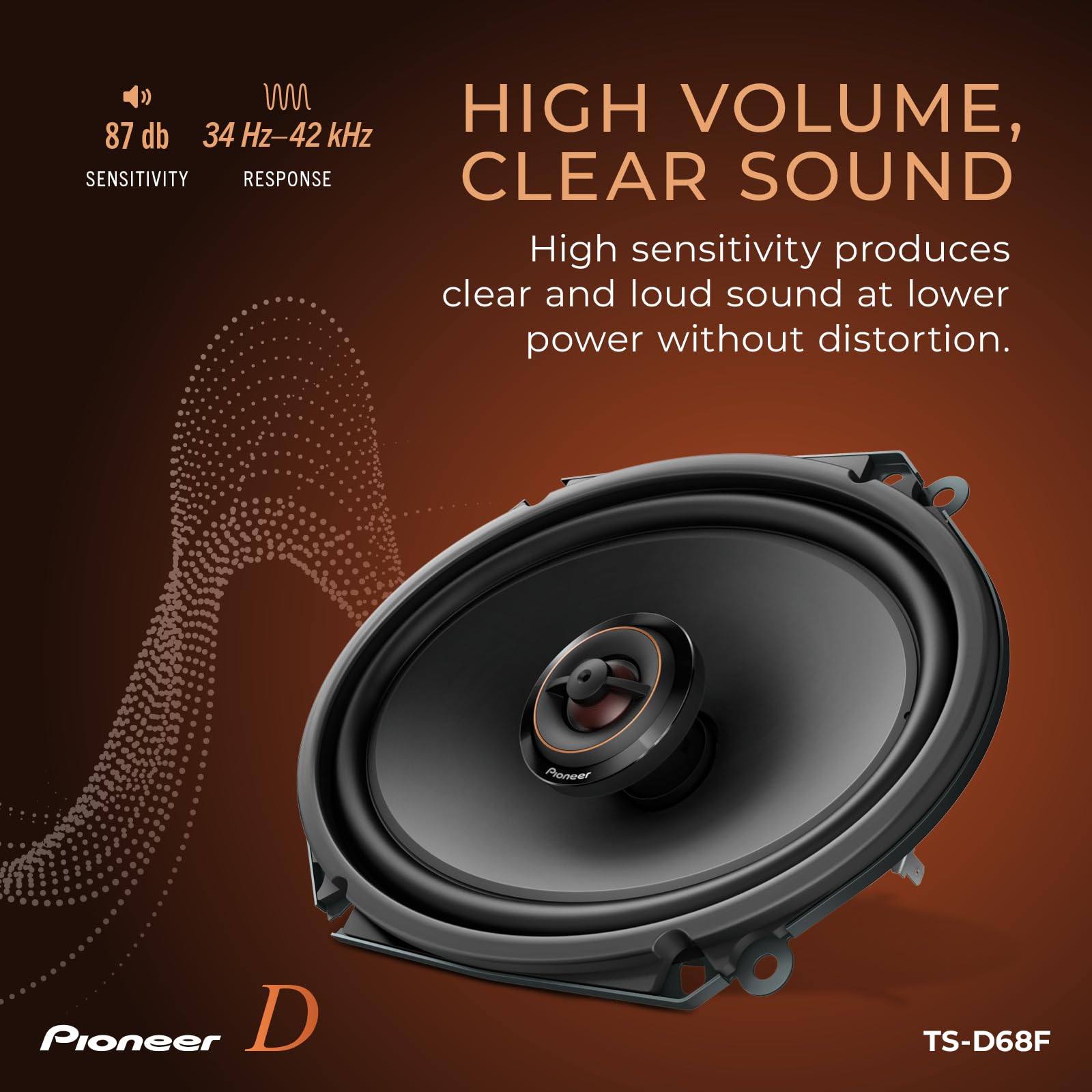 Foto 6 pulgar | Altavoces Para Coche Pioneer Ts-d68f Serie D 6x8 De 2 Vías - Venta Internacional.
