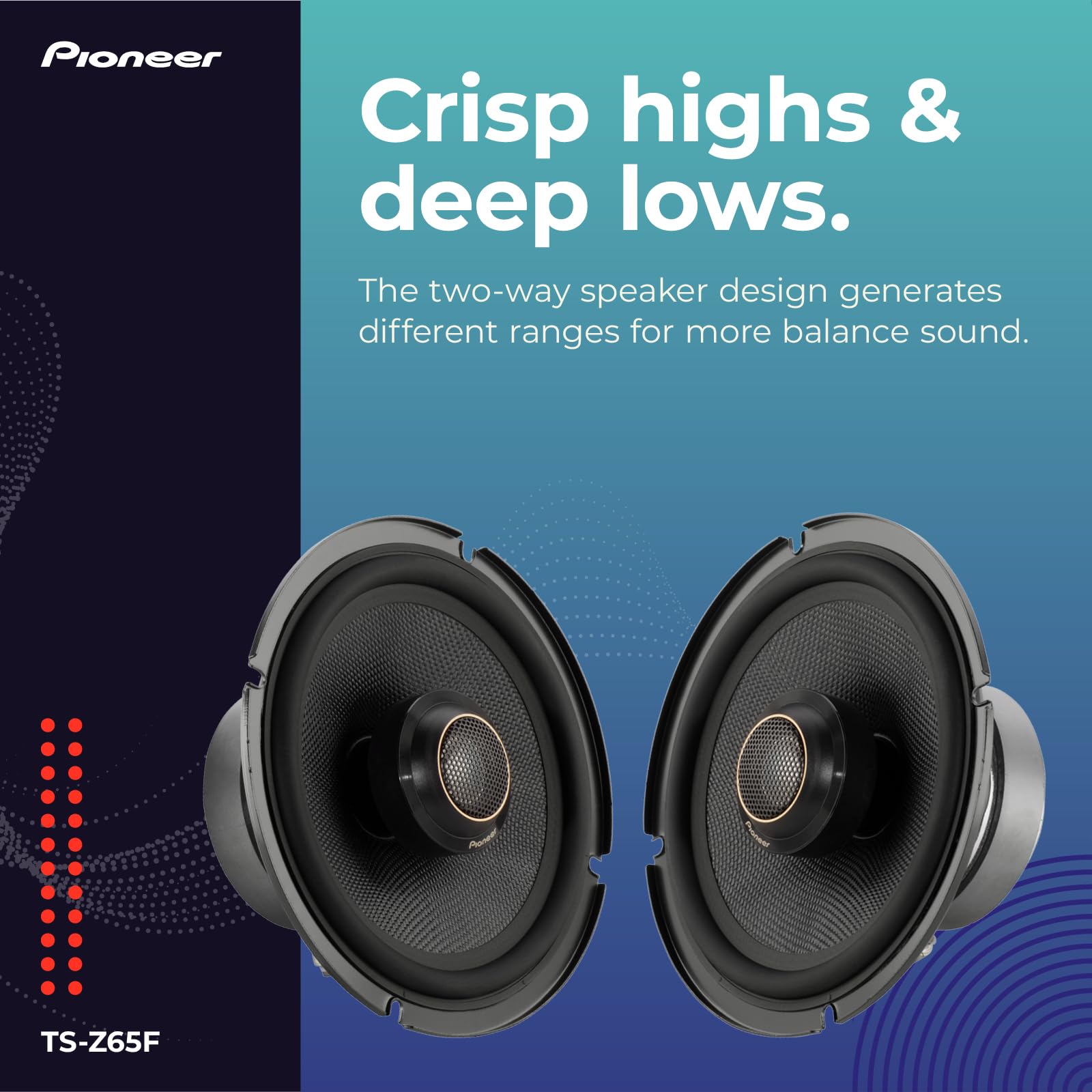 Foto 4 pulgar | Altavoces Para Coche Pioneer Ts-z65f De 2 Vías Coaxiales 6.5 - Venta Internacional.