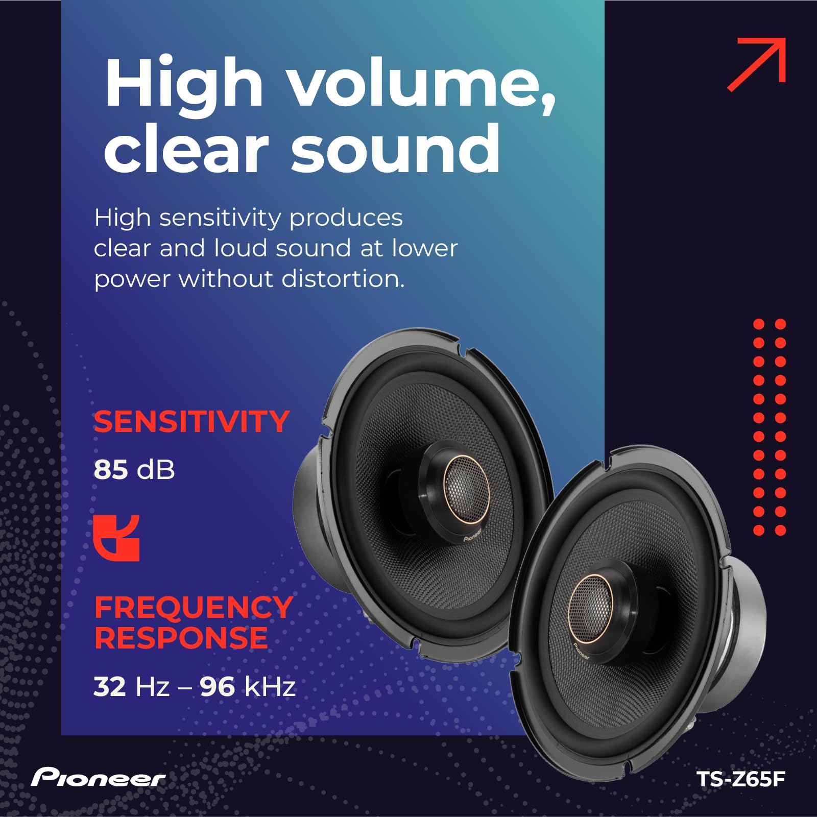 Foto 6 pulgar | Altavoces Para Coche Pioneer Ts-z65f De 2 Vías Coaxiales 6.5 - Venta Internacional.