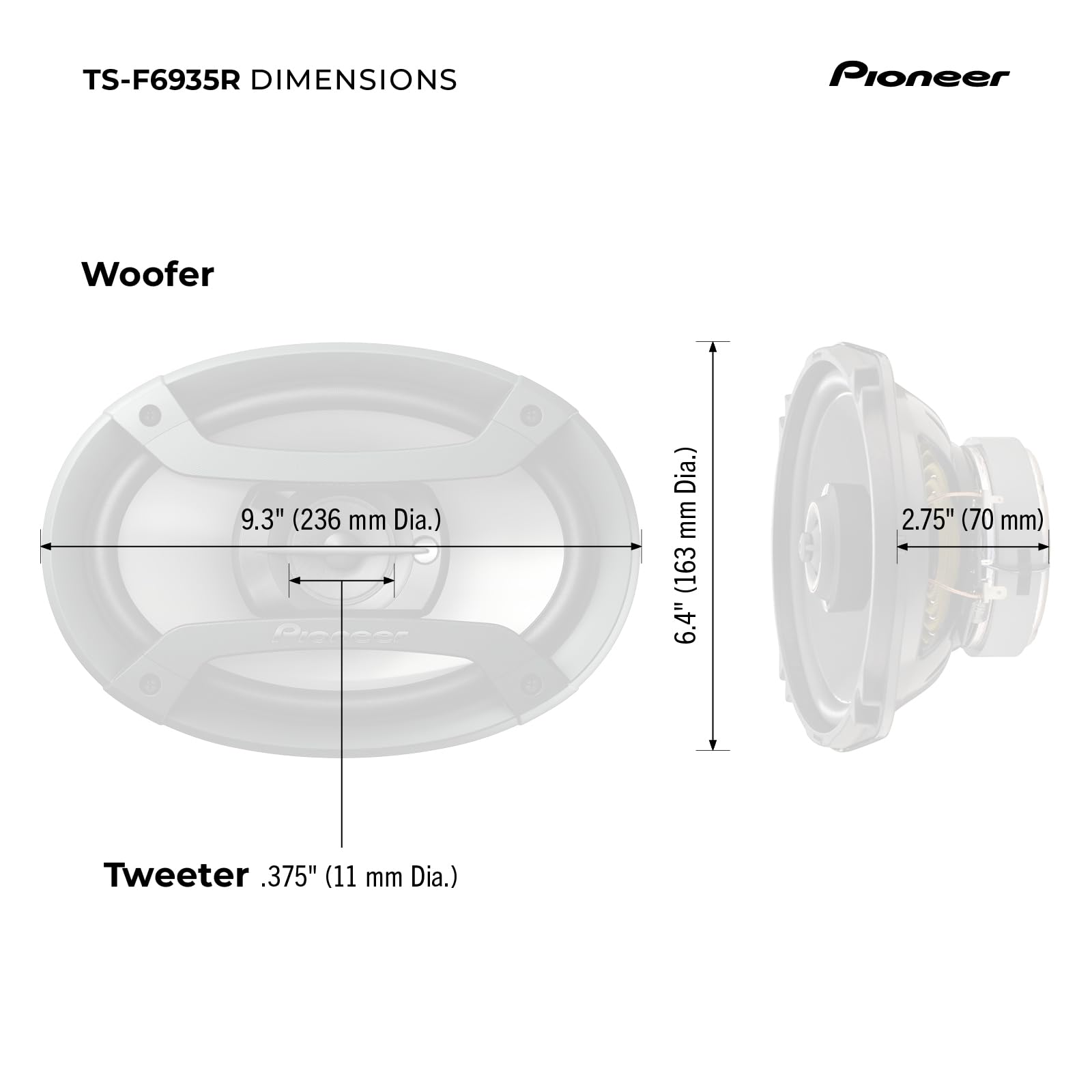 Foto 7 pulgar | Altavoces Pioneer Ts-f6935r 230 w-Venta Internacional