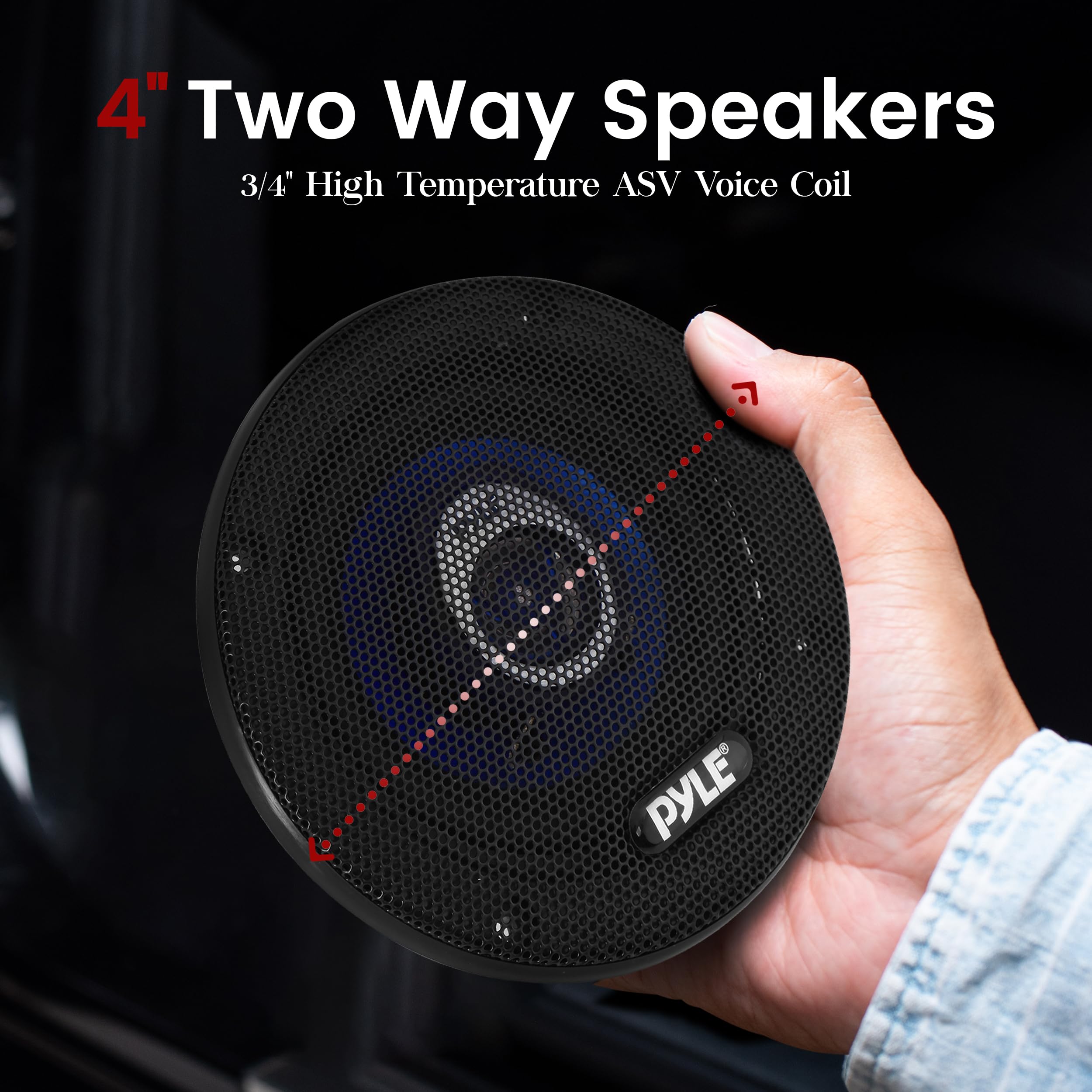 Foto 5 pulgar | Altavoz De Sonido Para Coche Pyle De 5.25 Pulgadas, Azul Polivinílico Mejorado, 200 W, 4 Ohmios - Venta Internacional.