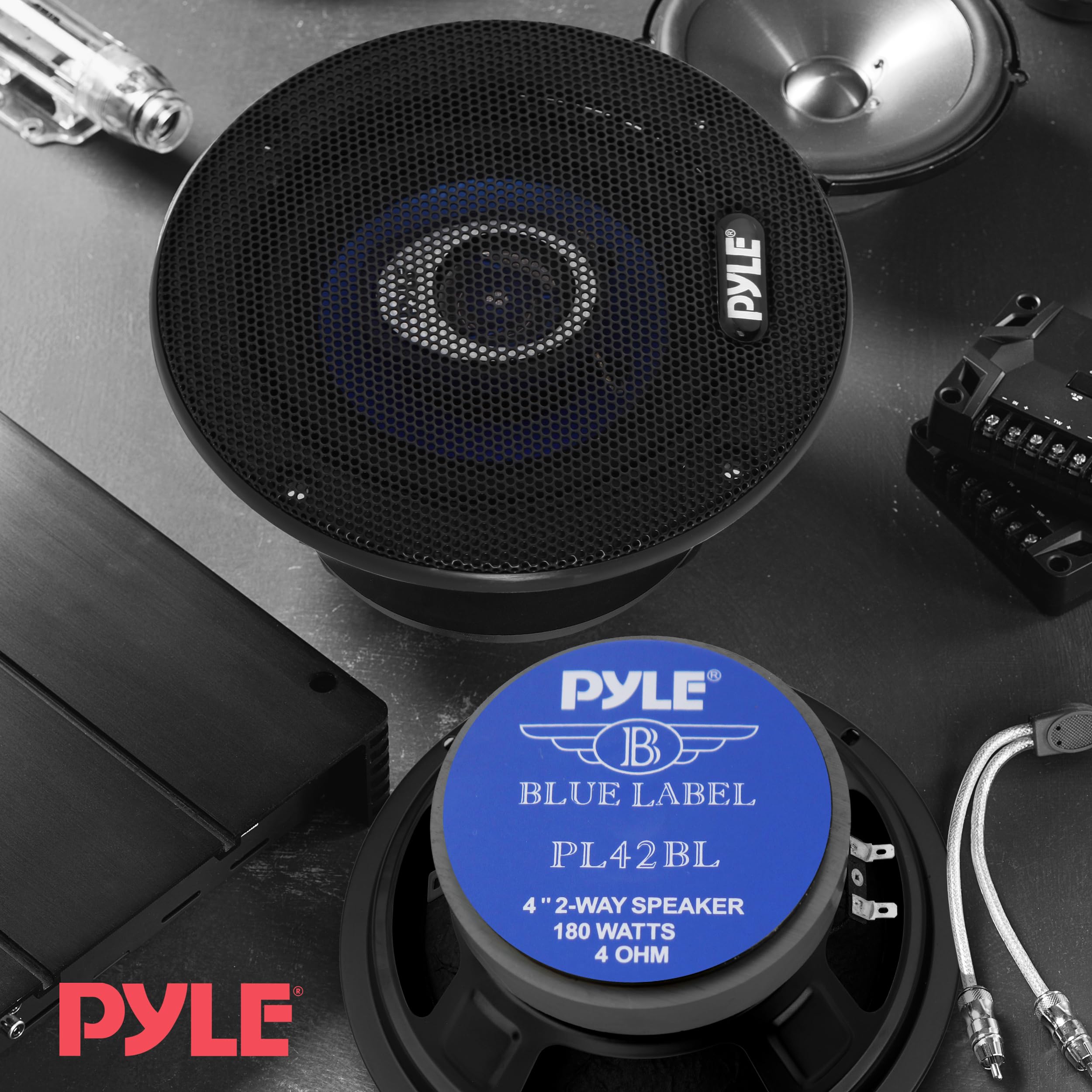 Foto 6 | Altavoz De Sonido Para Coche Pyle De 5.25 Pulgadas, Azul Polivinílico Mejorado, 200 W, 4 Ohmios - Venta Internacional.