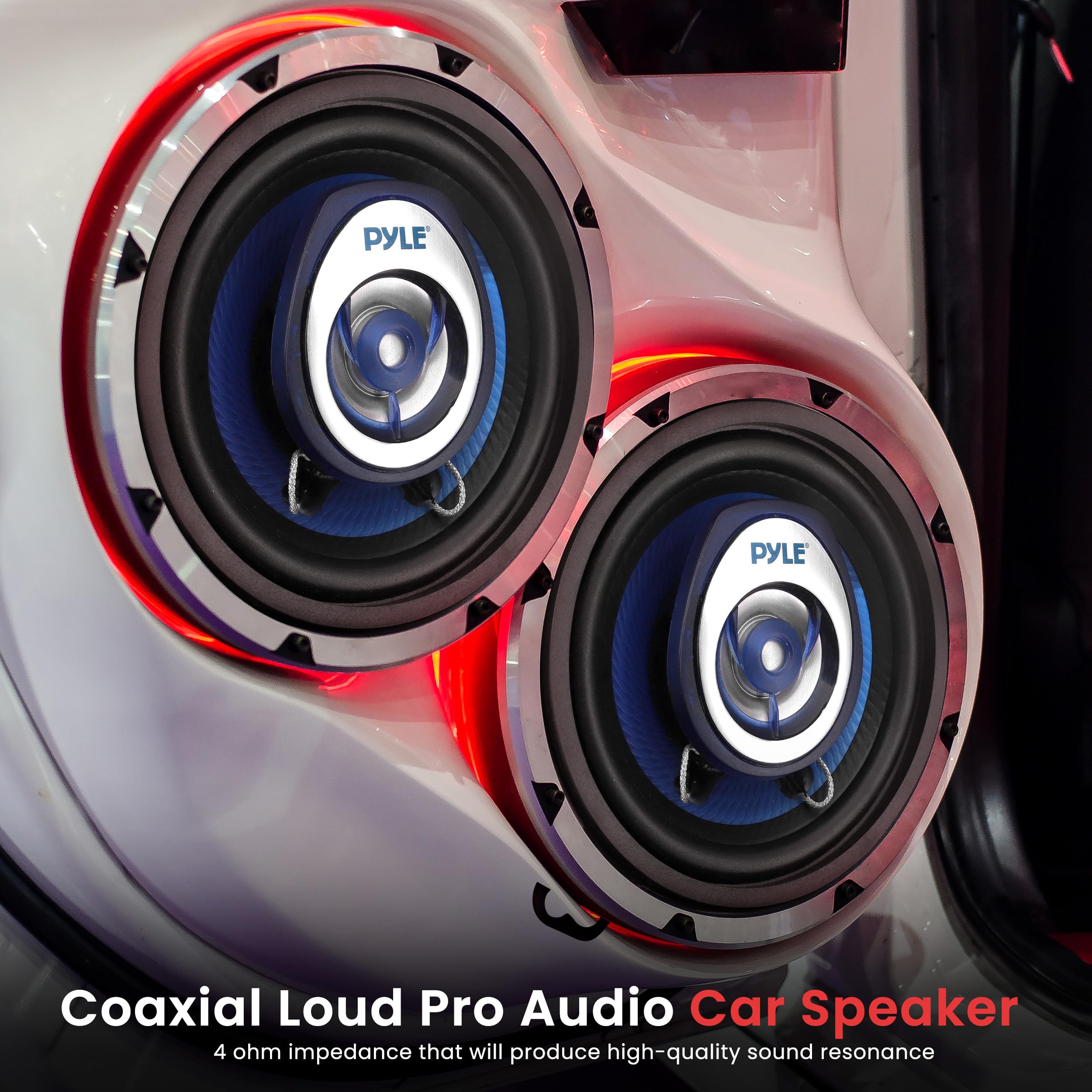 Foto 3 | Altavoces Estéreo Para Coche Pyle Pl32bl De 3,5 Pulgadas Y 120 W, Par - Venta Internacional.