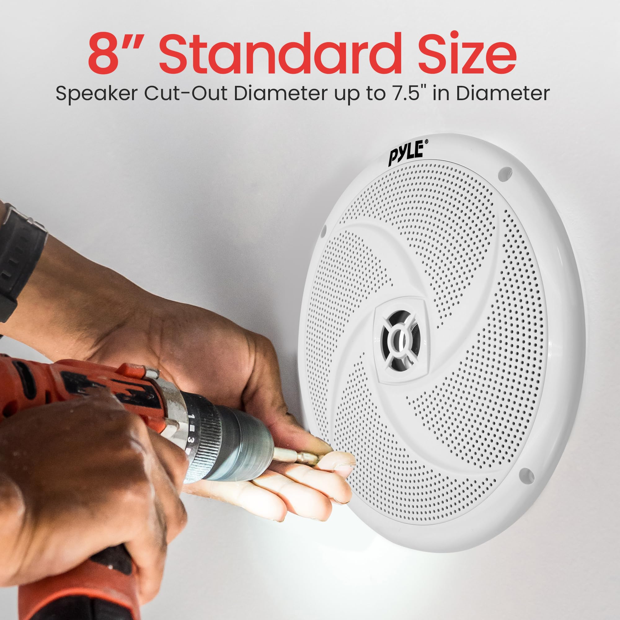Foto 4 pulgar | Altavoces Marinos Pyleusa Estéreo De Rango Completo De 8 Pulgadas  160 W Y 2 Vías - Venta Internacional.