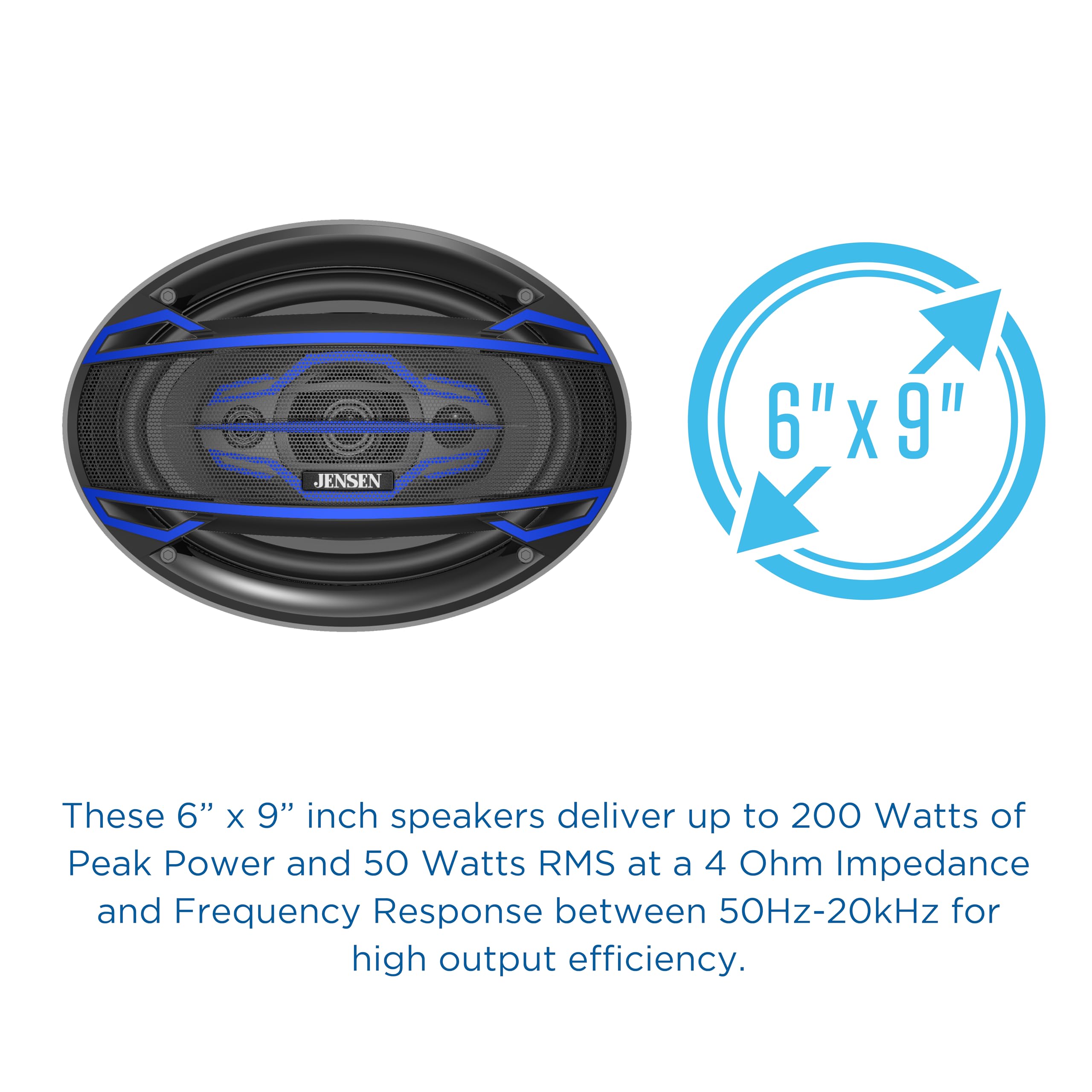 Foto 4 pulgar | Altavoz Jensen 2 Piezas 400 W-Venta Internacional