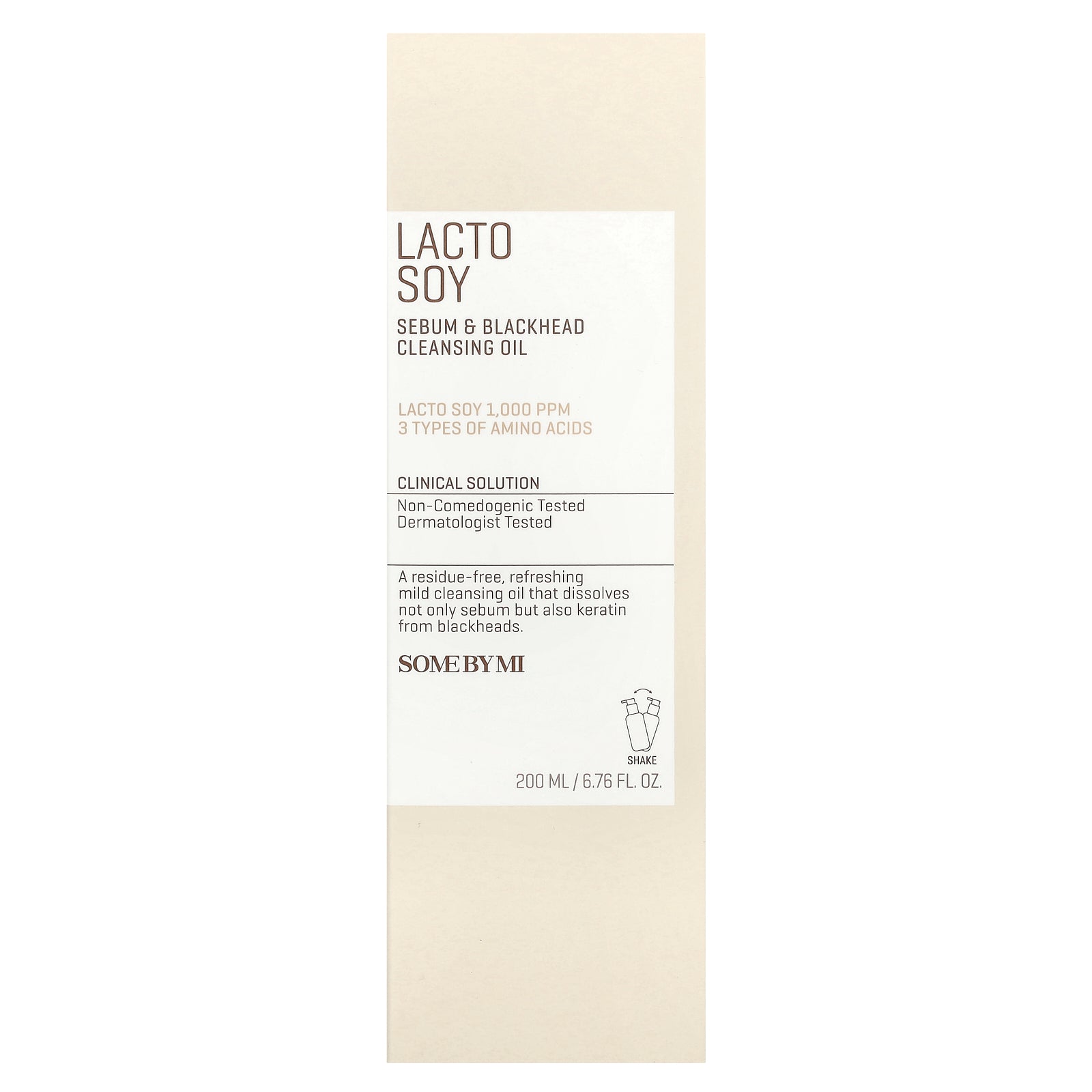 Foto 3 pulgar | Aceite Limpiador Some By Mi Lacto Soja Sebum & Blackhead 200 Ml - Venta Internacional.