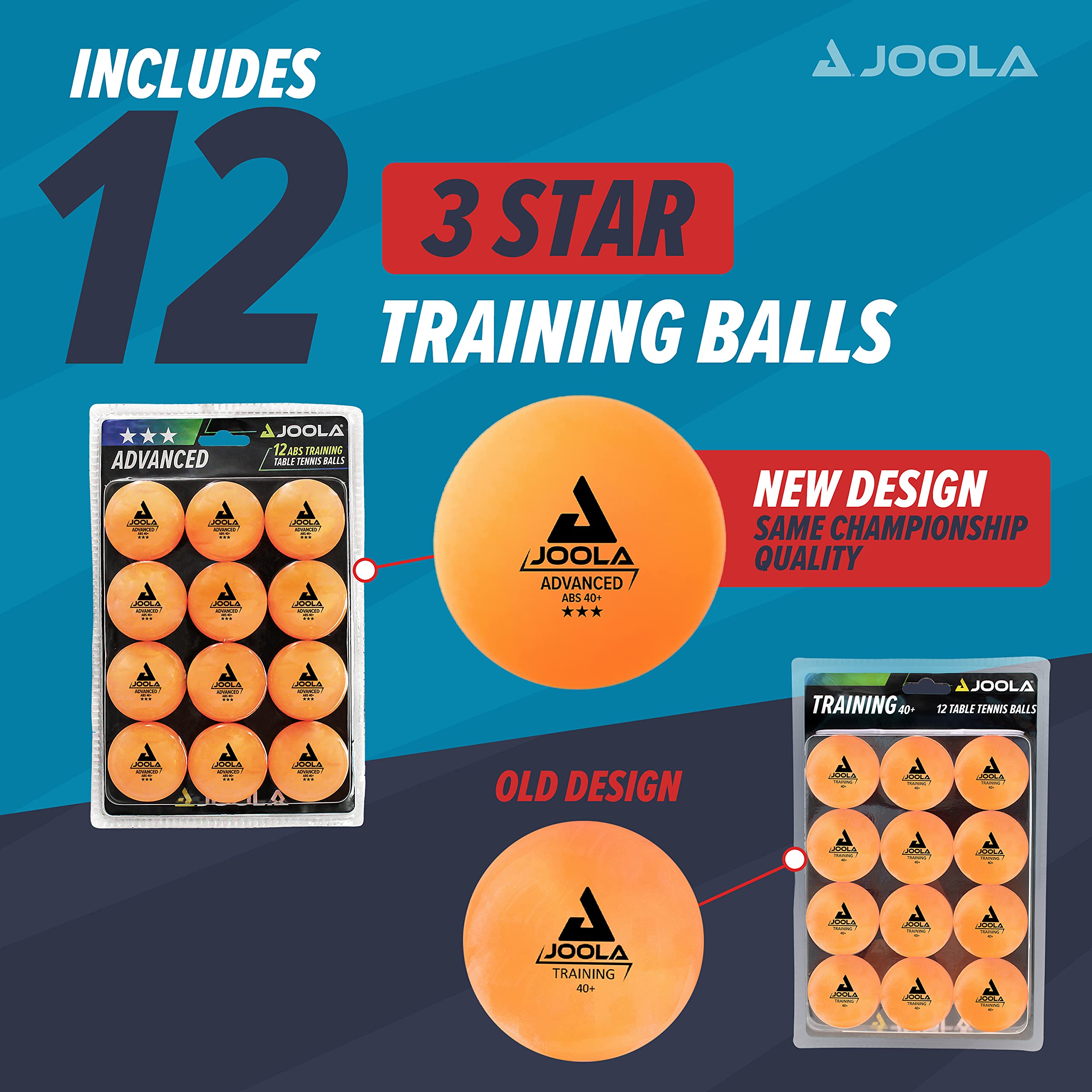 Foto 3 pulgar | Pelotas De Tenis De Mesa Joola Training 3 Star, Paquete 12/60/120 - Venta Internacional.