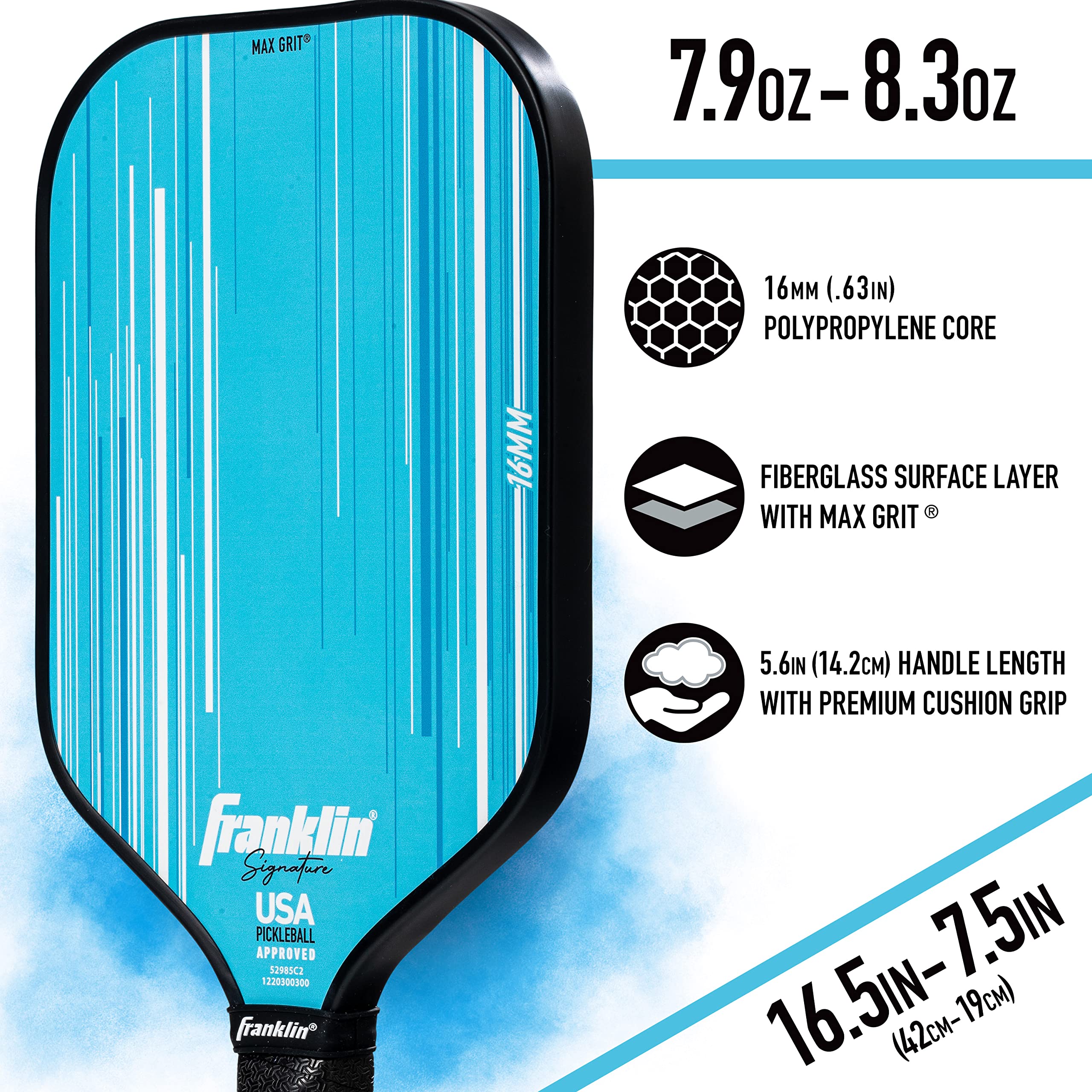 Foto 7 pulgar | Paleta De Pickleball Franklin Sports Signature Series Pro Blue - Venta Internacional.