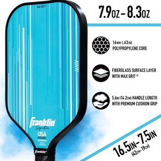 Foto 6 | Paleta De Pickleball Franklin Sports Signature Series Pro Blue - Venta Internacional.