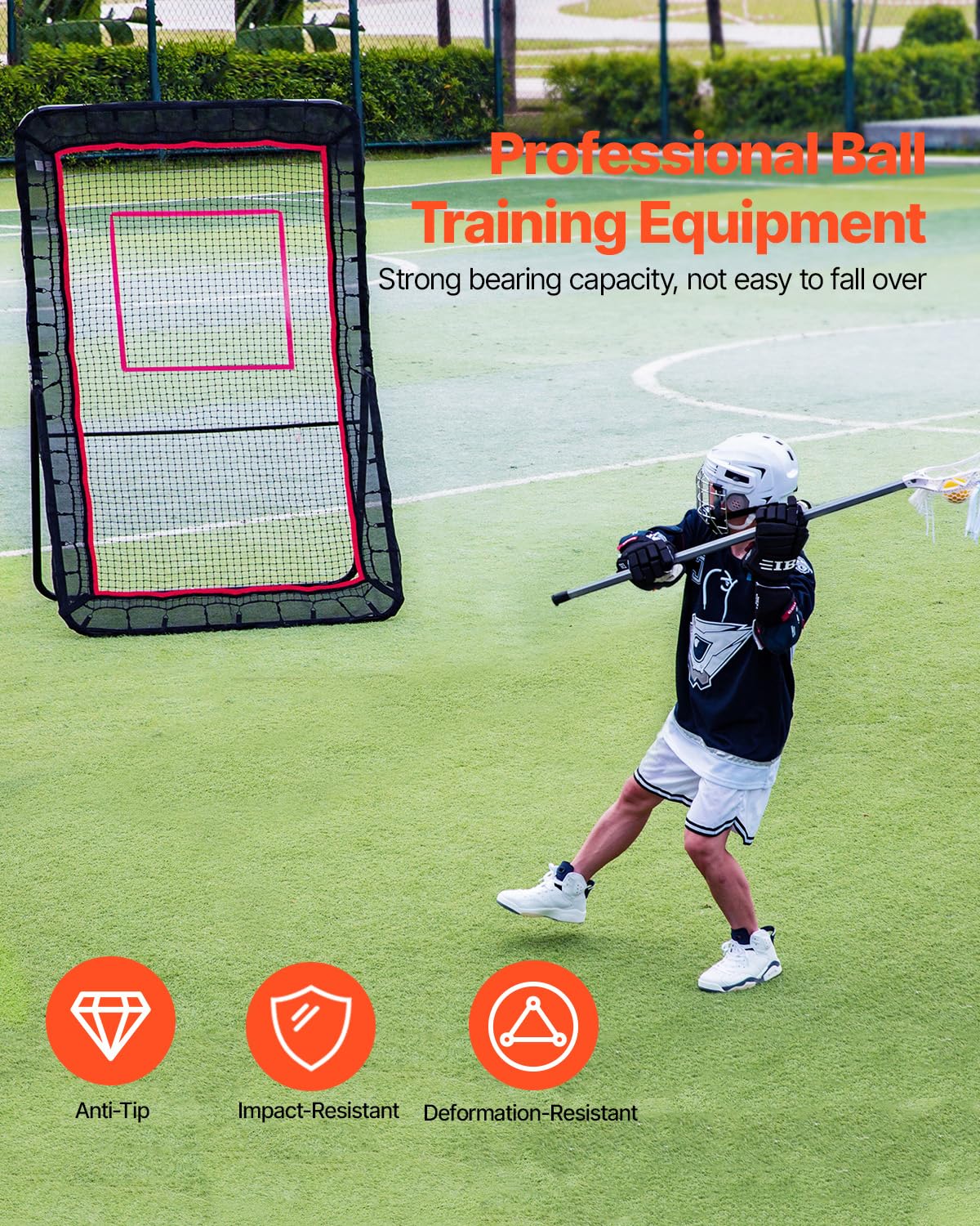 Foto 3 pulgar | Reboteador De Lacrosse Vevor, Resistente, 5 X 7 Pies Con Target Net - Venta Internacional.