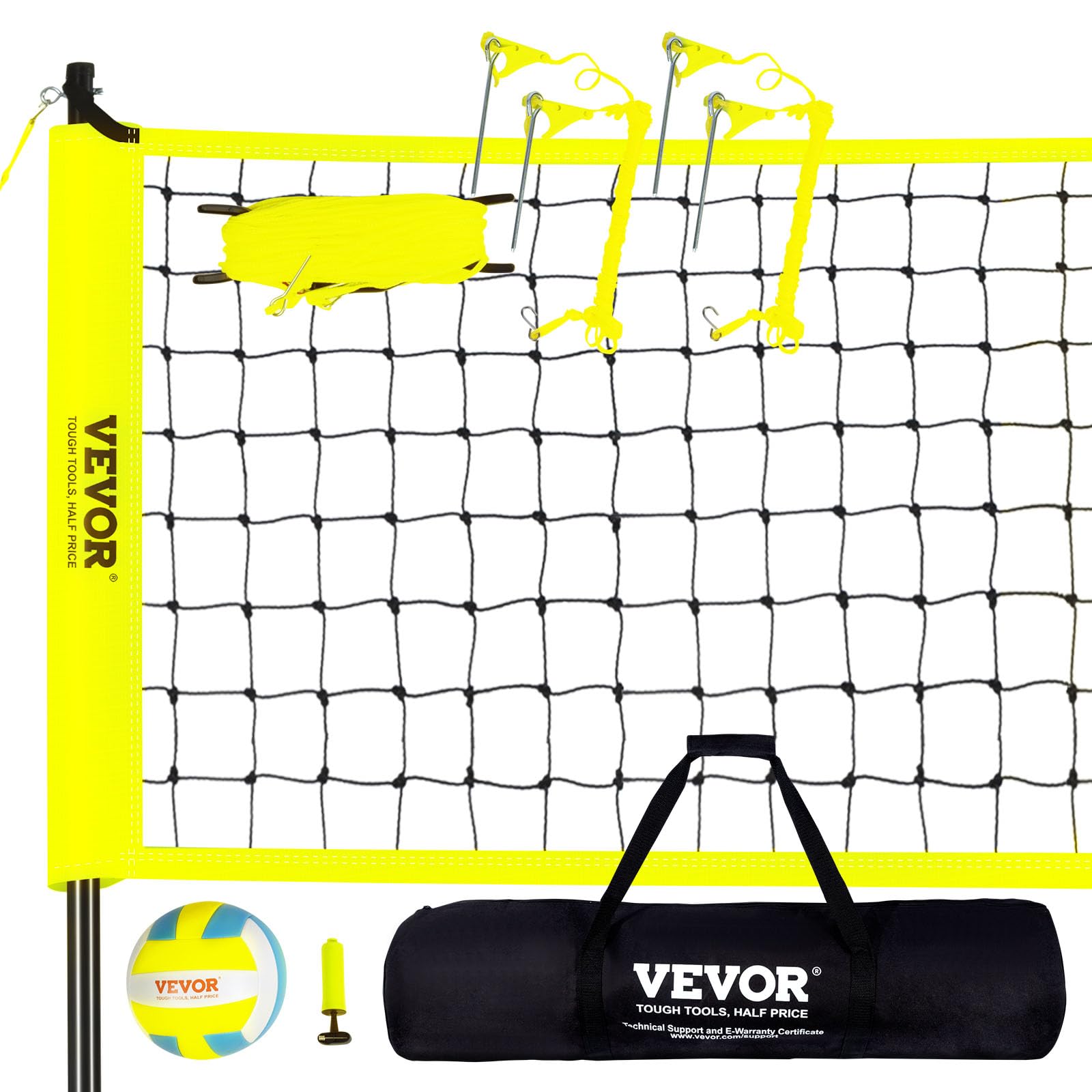 Foto 2 pulgar | Sistema De Red De Voleibol Vevor Outdoor Portátil Con Altura Ajustable - Venta Internacional.
