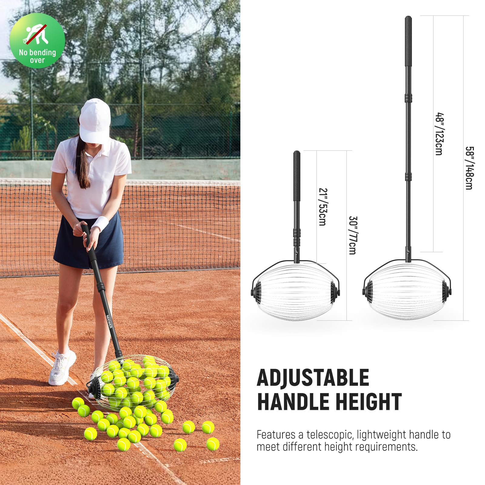 Foto 3 | Roller De Coleccionista De Pelotas De Tenis Neewer Tb01s - Venta Internacional.