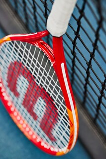 Foto 3 | Raqueta De Tenis Recreativa Wilson Us Open 21 Para Jóvenes Y Jóvenes, Roja Y Amarilla - Venta Internacional.