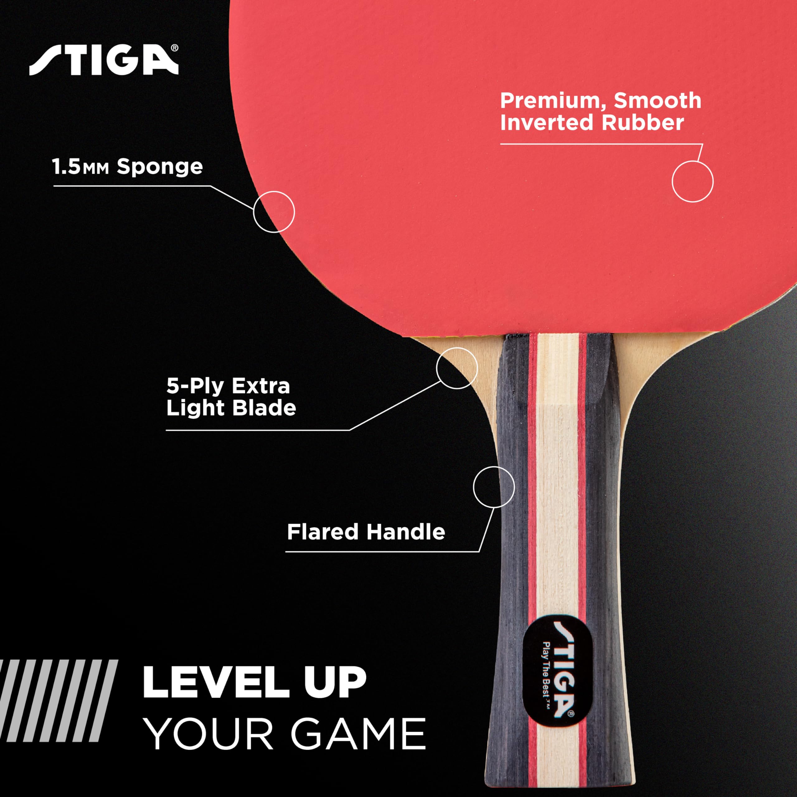 Foto 4 pulgar | Set De Palas De Ping Pong Stiga Performance Para 4 Jugadores Con Pelotas - Venta Internacional.