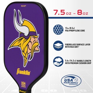 Foto 3 | Pickleball Paddle Franklin Sports Minnesota Vikings Nfl - Venta Internacional.
