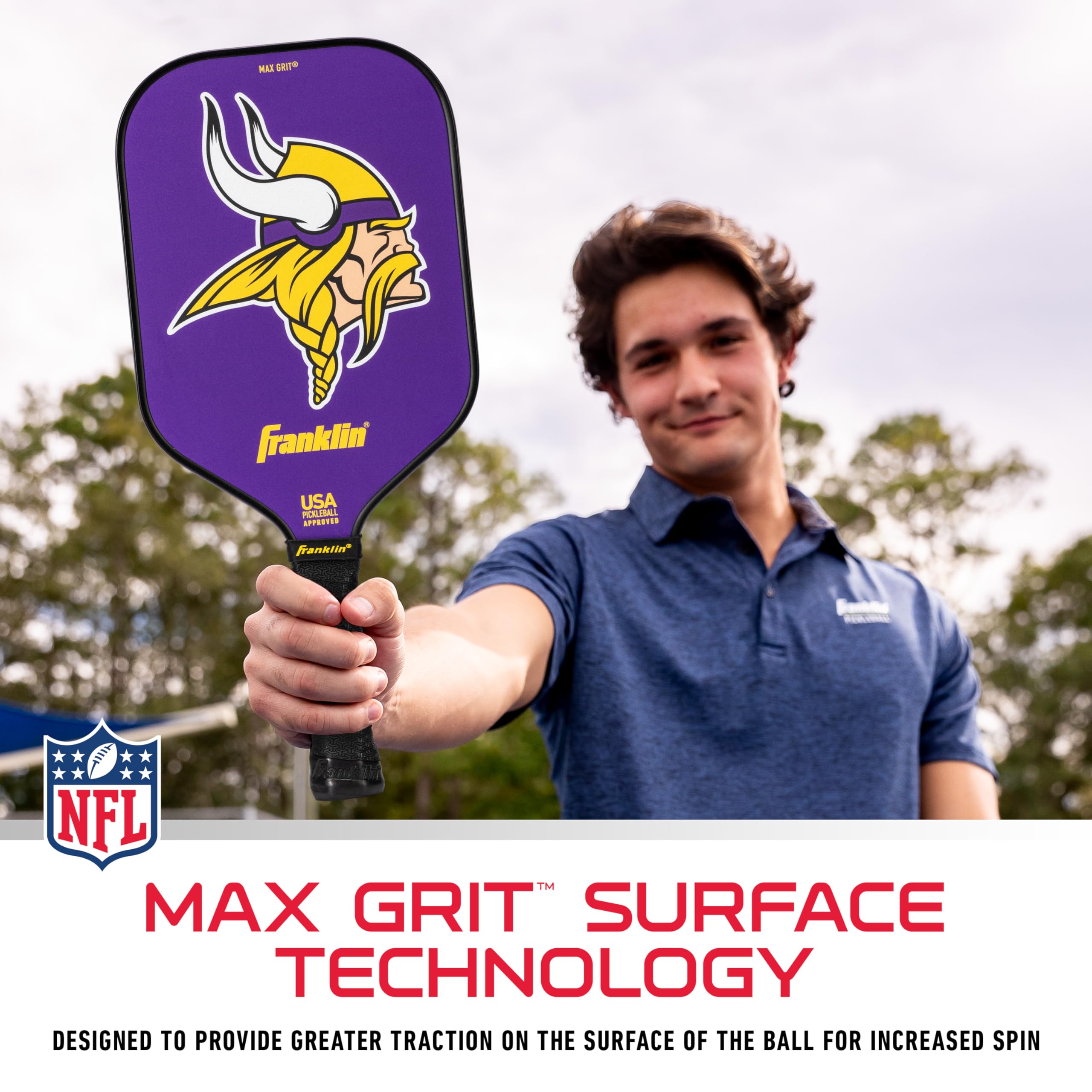 Foto 5 pulgar | Pickleball Paddle Franklin Sports Minnesota Vikings Nfl - Venta Internacional.