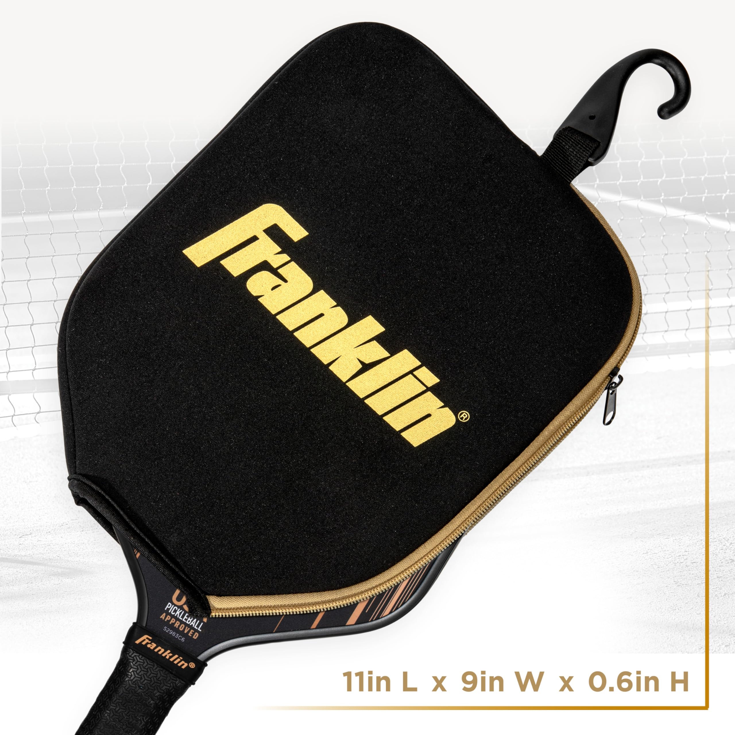 Foto 3 pulgar | Funda Protectora Para Palas De Pickleball Franklin Sports, Color Negro Y Dorado - Venta Internacional.