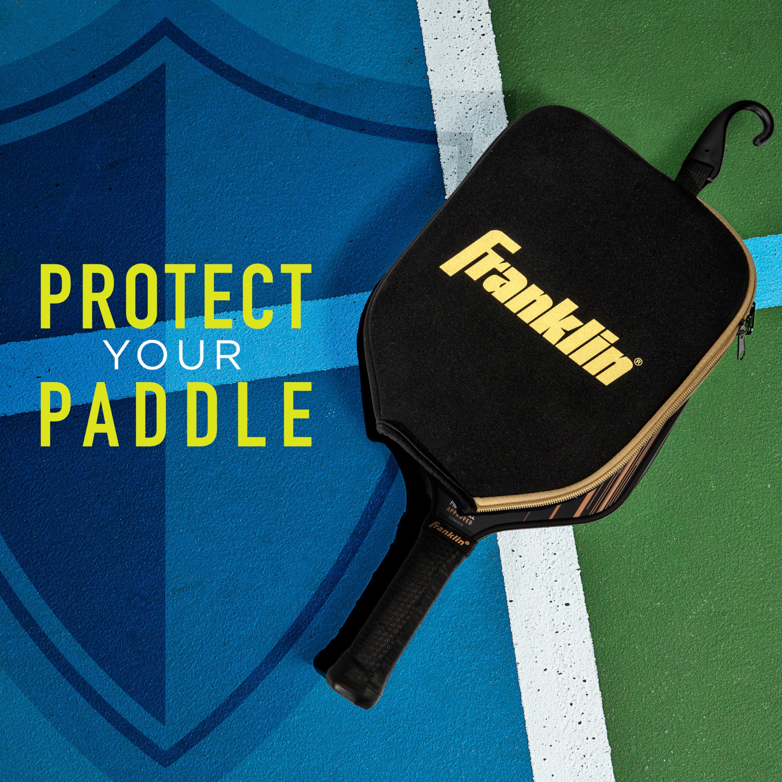 Foto 4 pulgar | Funda Protectora Para Palas De Pickleball Franklin Sports, Color Negro Y Dorado - Venta Internacional.