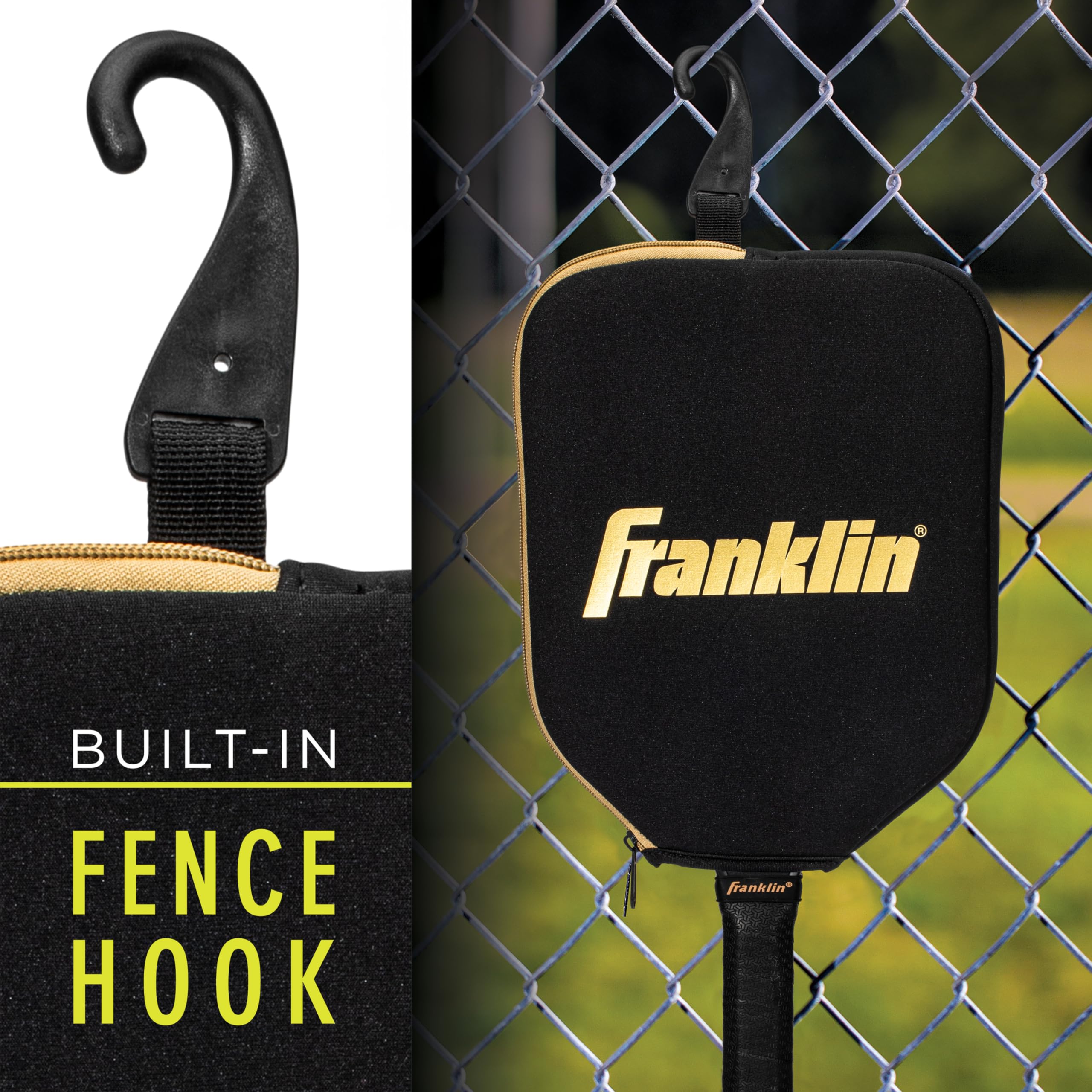 Foto 5 pulgar | Funda Protectora Para Palas De Pickleball Franklin Sports, Color Negro Y Dorado - Venta Internacional.