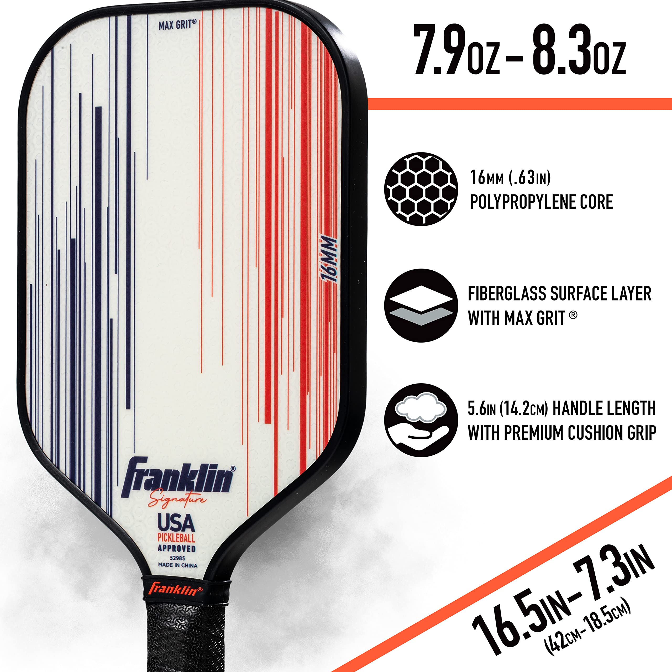 Foto 7 pulgar | Paleta De Pickleball Franklin Sports Signature Pro Maxgrit - Venta Internacional.
