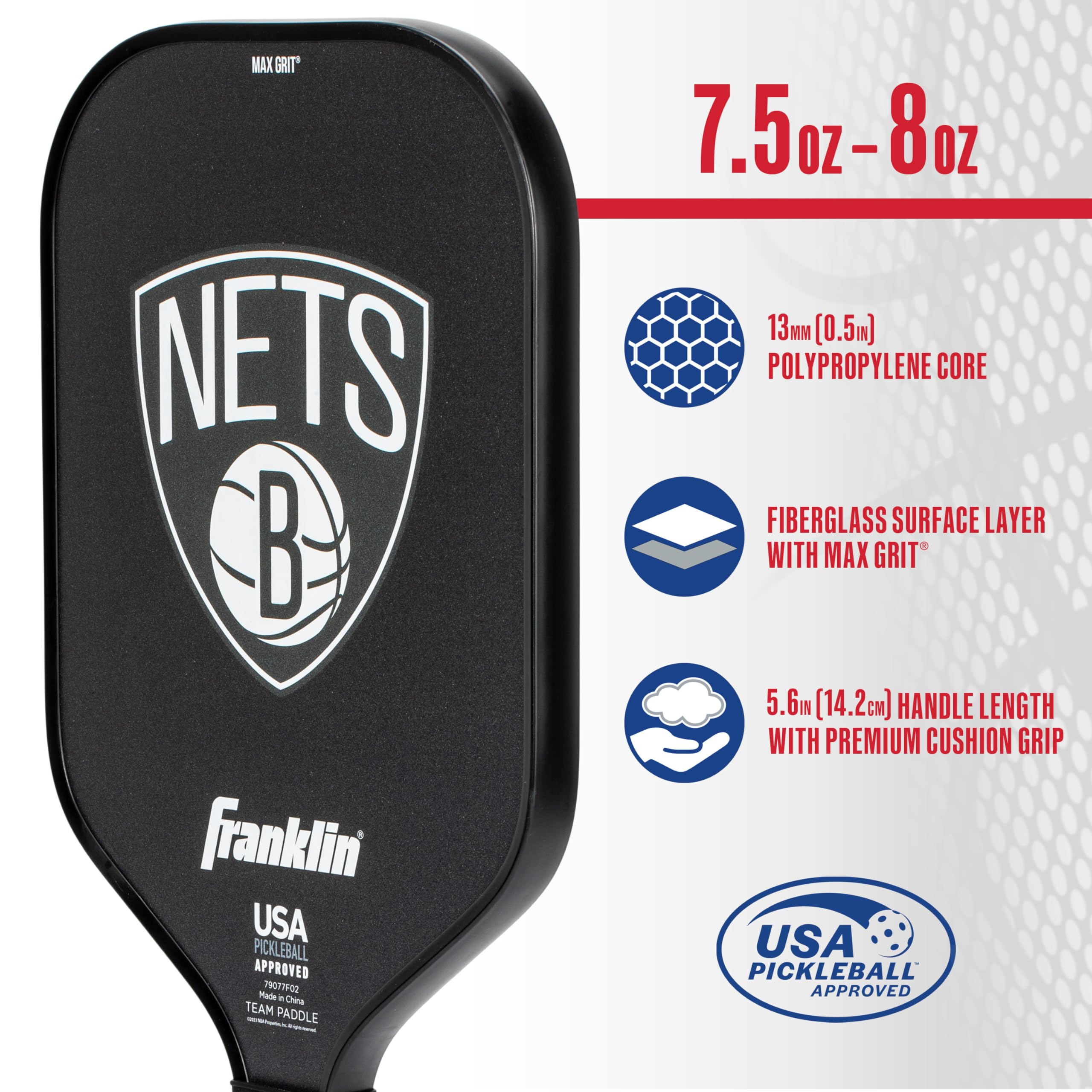 Foto 3 | Pickleball Paddle Franklin Sports Nba Brooklyn Nets - Venta Internacional.