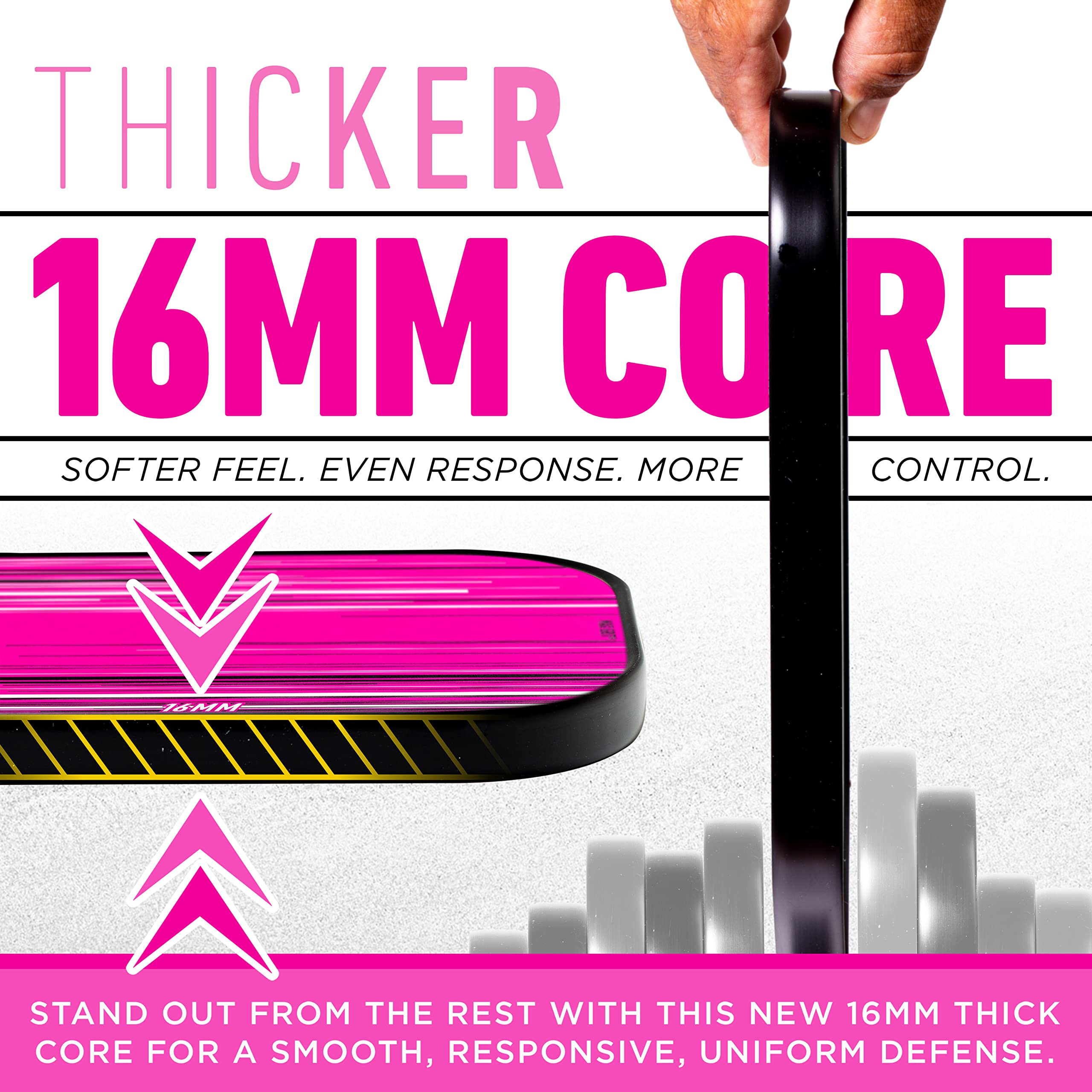 Foto 4 pulgar | Paleta De Pickleball Franklin Sports Signature Series Pro Pink - Venta Internacional.