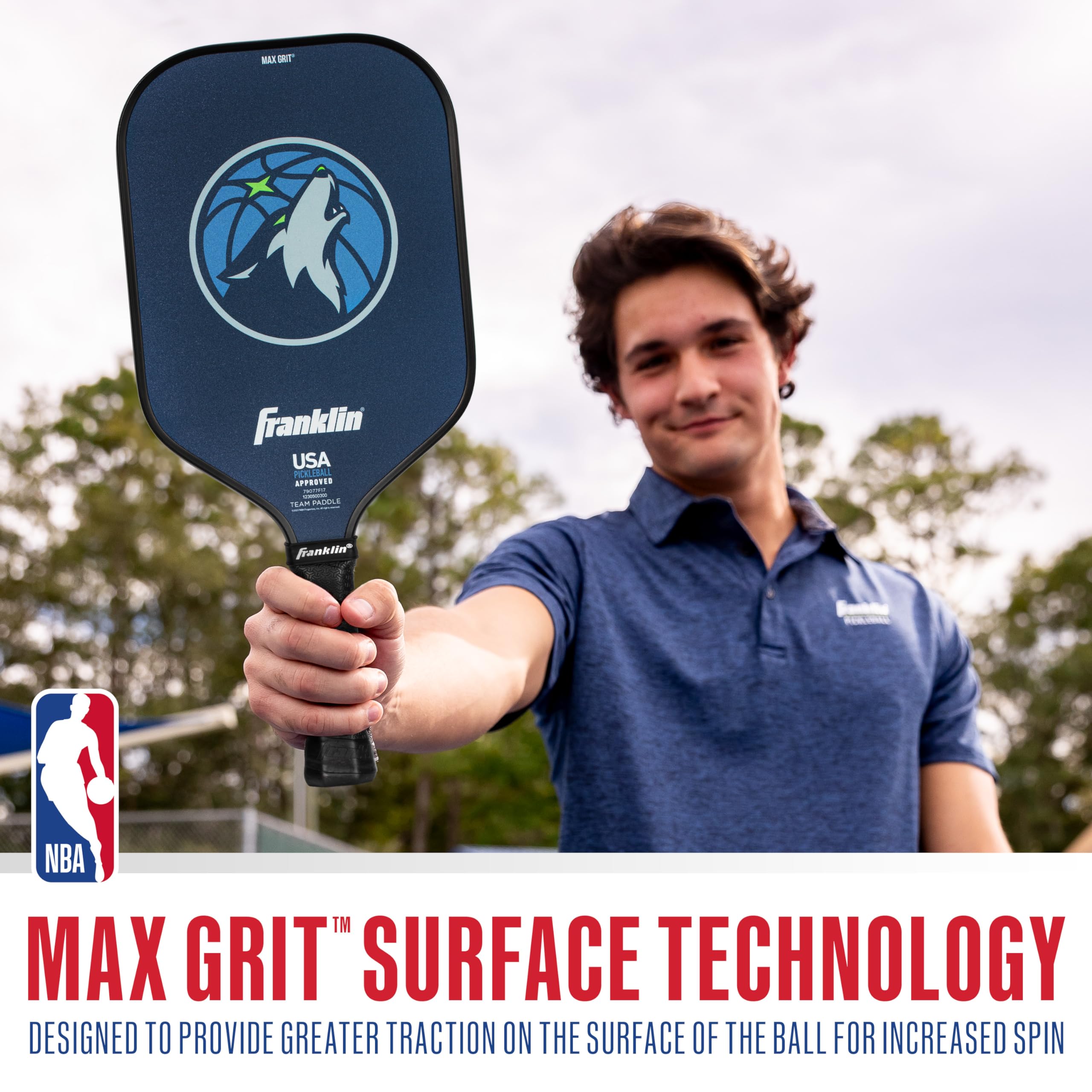 Foto 5 pulgar | Pickleball Paddle Franklin Sports Nba Minnesota Timberwolves - Venta Internacional.