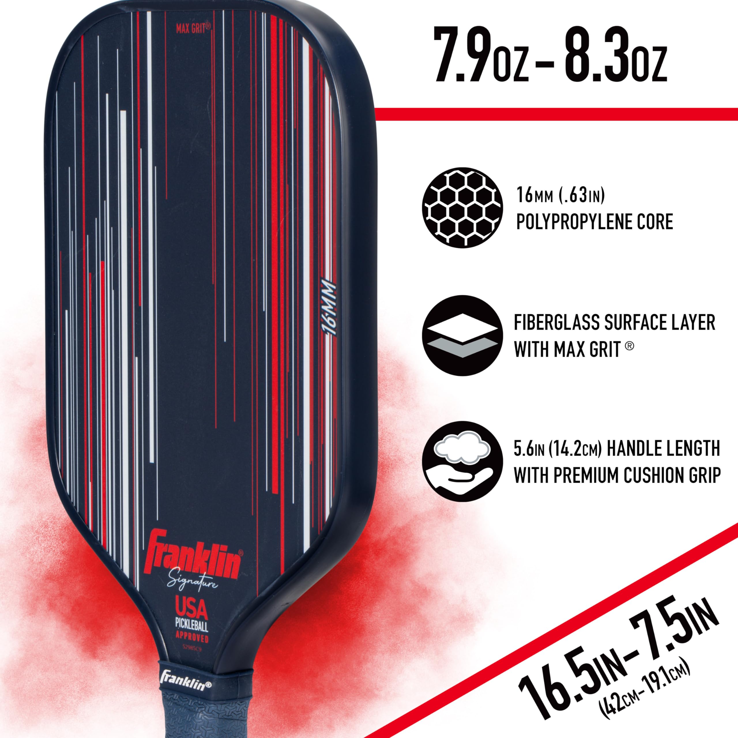 Foto 7 pulgar | Paleta De Pickleball Franklin Sports Signature Series Pro Navy - Venta Internacional.
