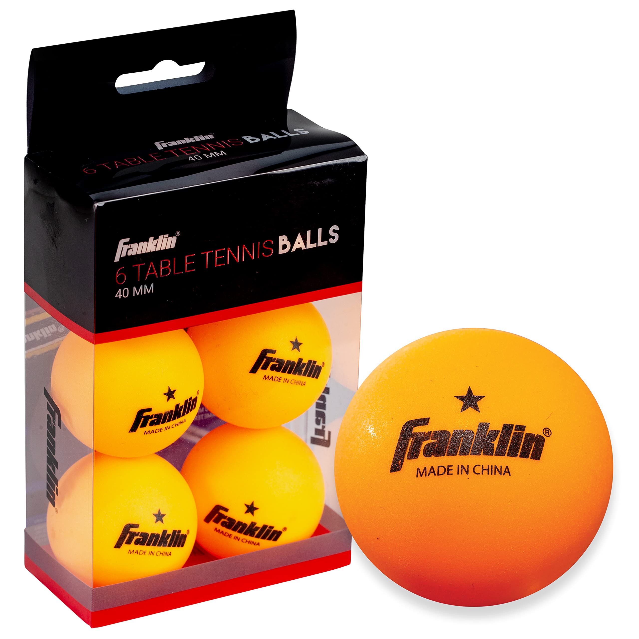 Foto 2 pulgar | Pelotas De Ping Pong Franklin Sports Official, Tamaño 40 Mm, Paquete De 6 - Venta Internacional.