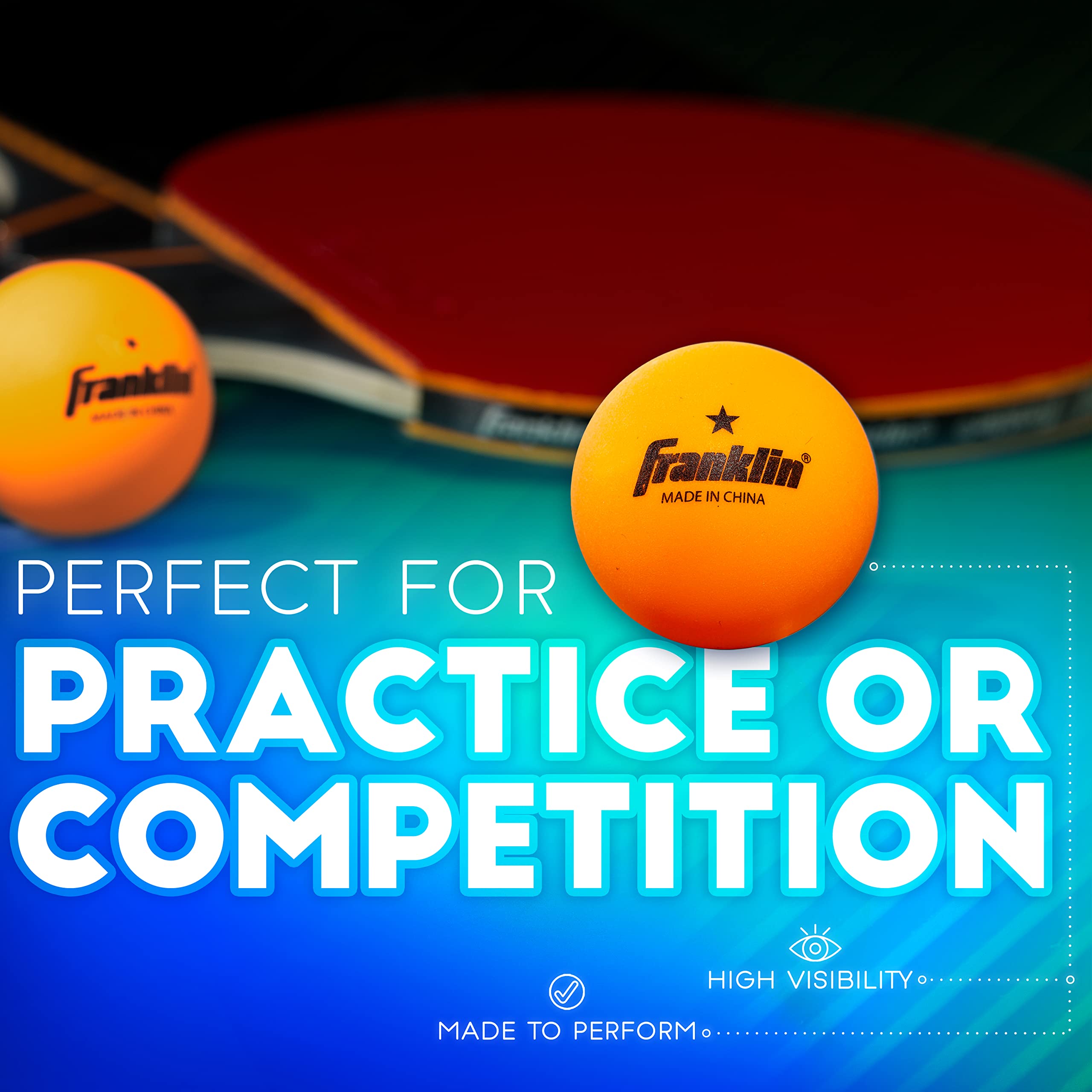 Foto 5 | Pelotas De Ping Pong Franklin Sports Official, Tamaño 40 Mm, Paquete De 6 - Venta Internacional.