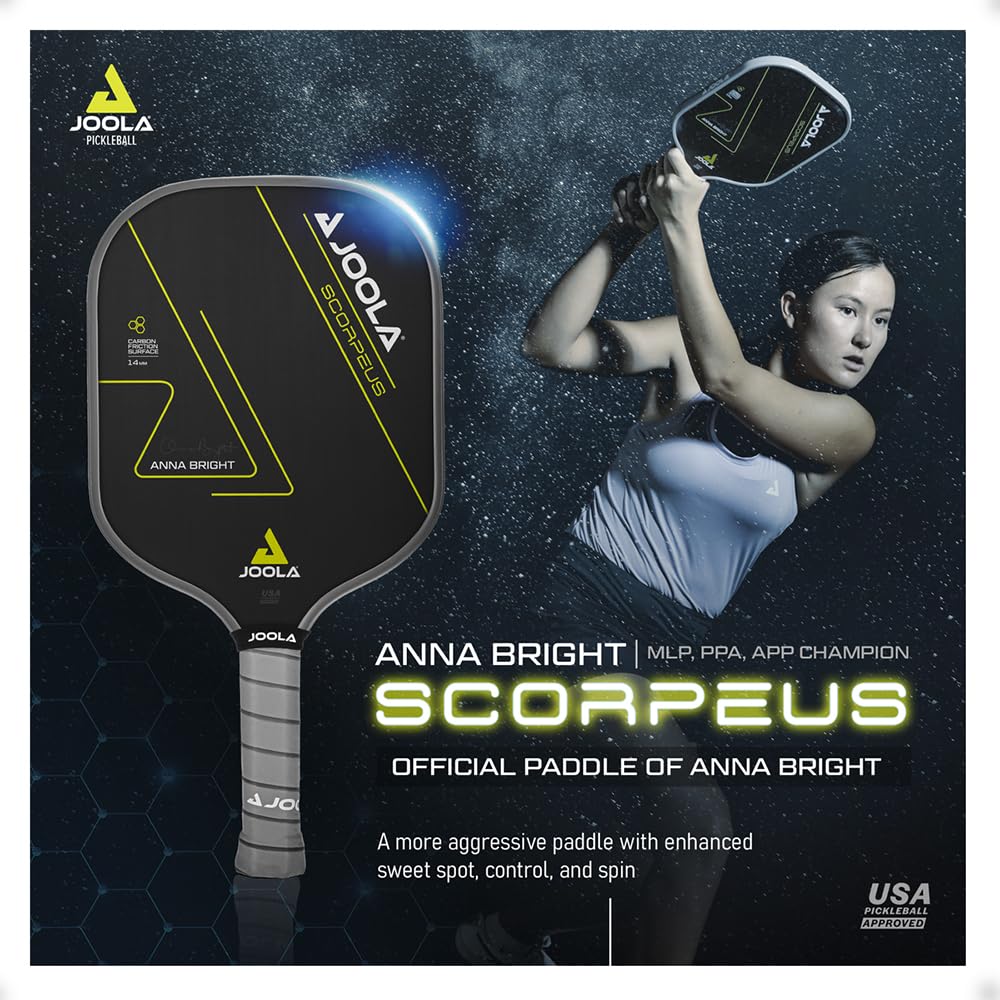 Foto 7 pulgar | Paleta De Pickleball Joola Anna Bright De Fibra De Carbono 230g - Venta Internacional.