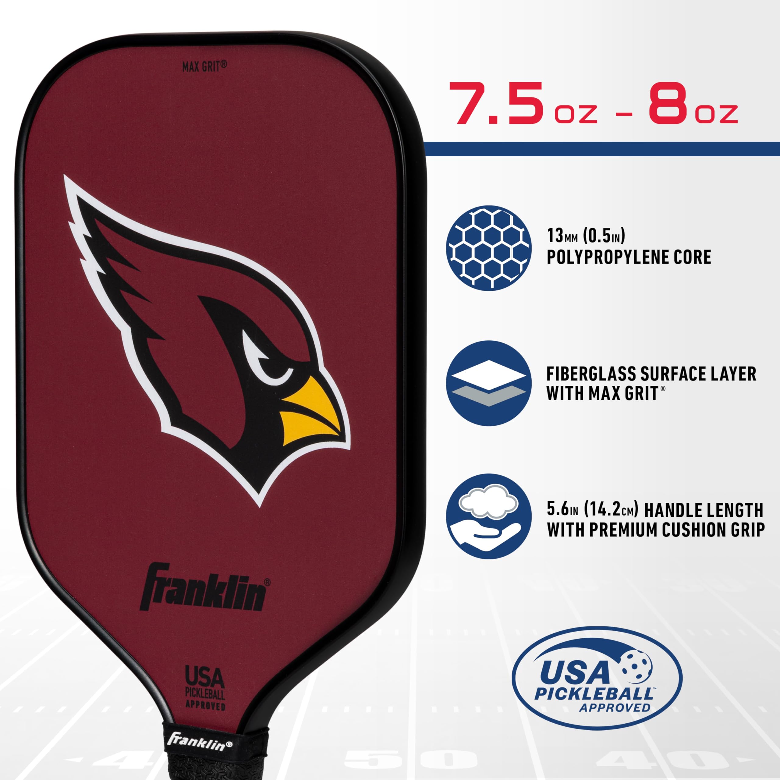 Foto 4 pulgar | Pickleball Paddle Franklin Sports Arizona Cardinals Nfl - Venta Internacional.
