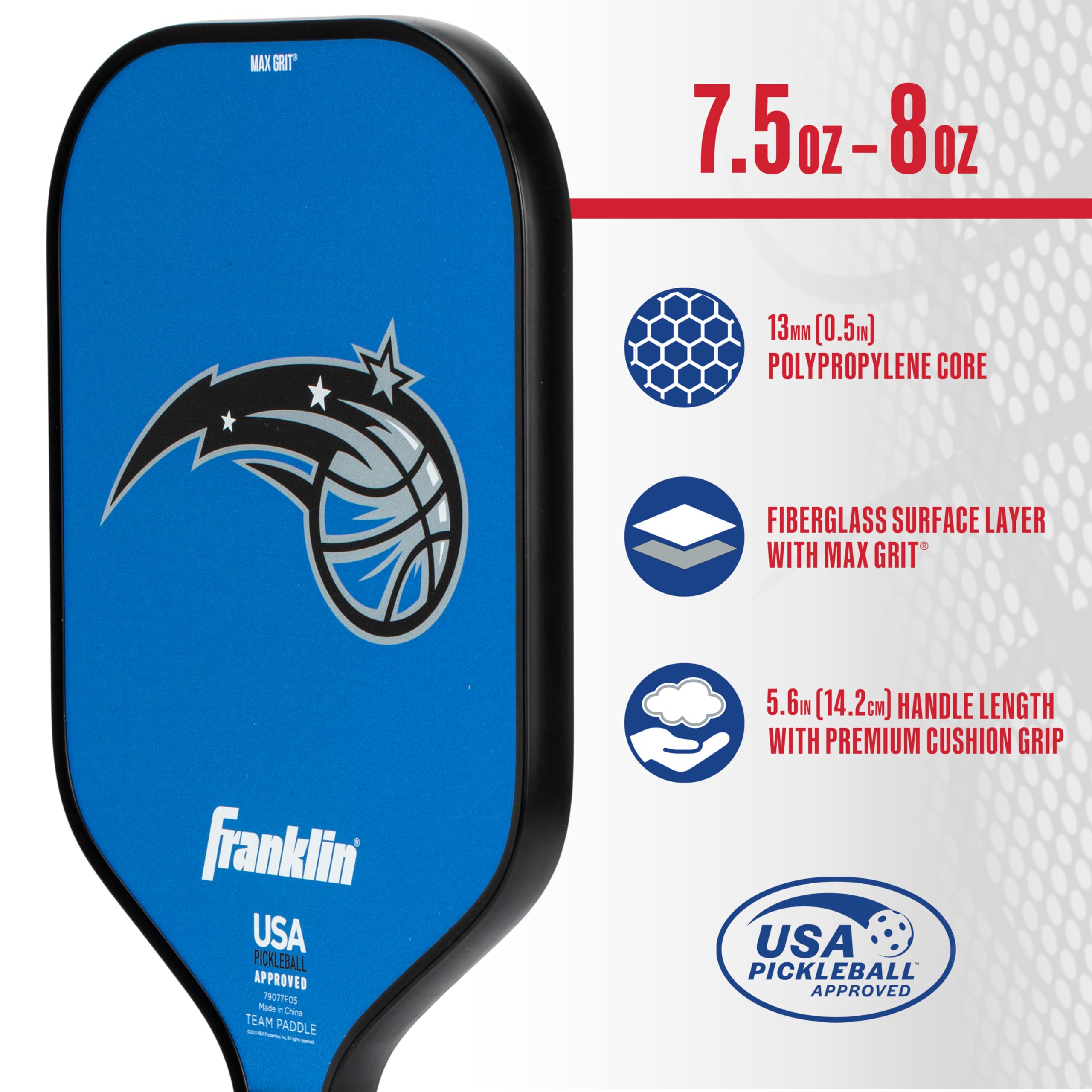 Foto 4 pulgar | Pickleball Paddle Franklin Sports Nba Orlando Magic - Venta Internacional.