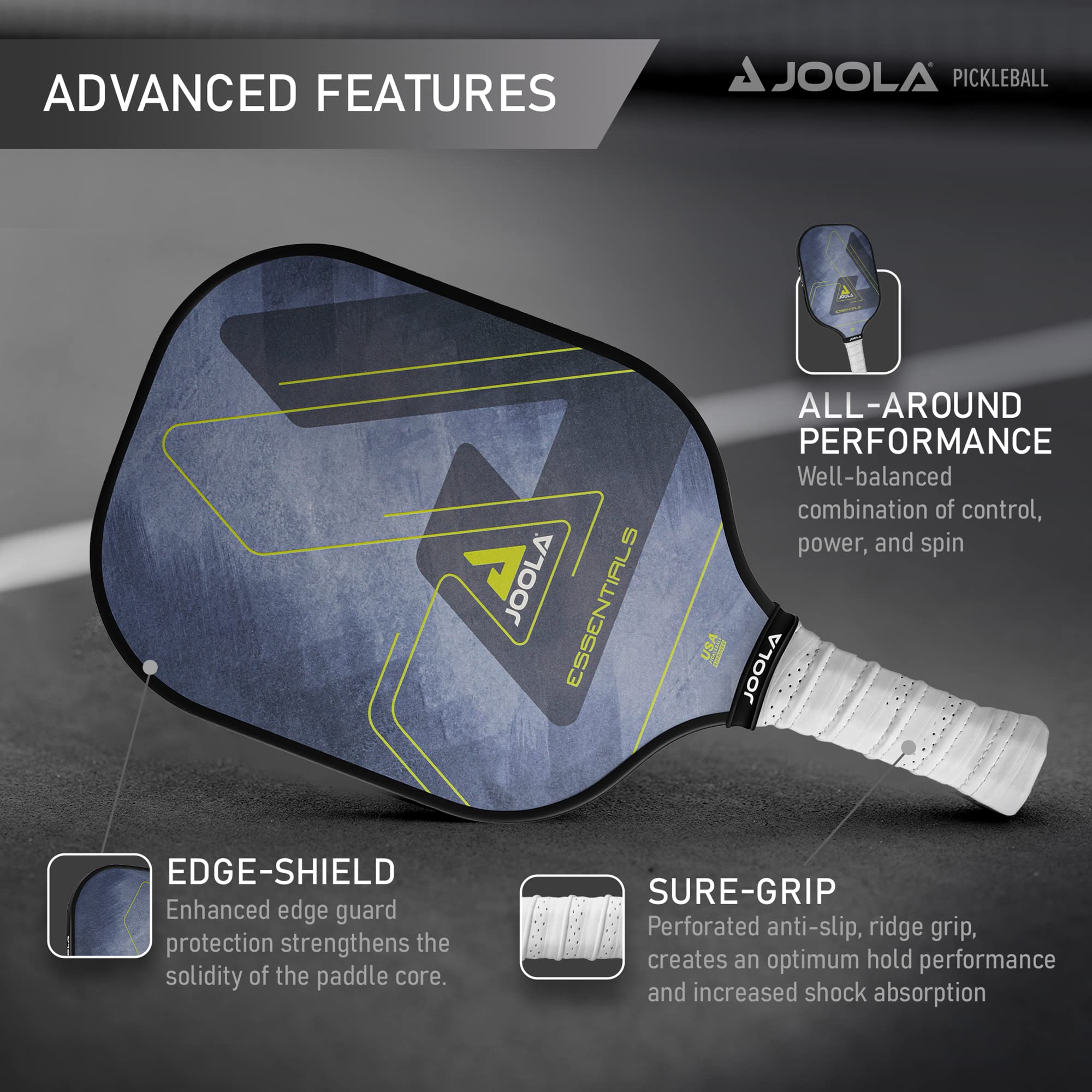 Foto 4 pulgar | Paleta De Pickleball Joola Essentials Performance Blue - Venta Internacional.