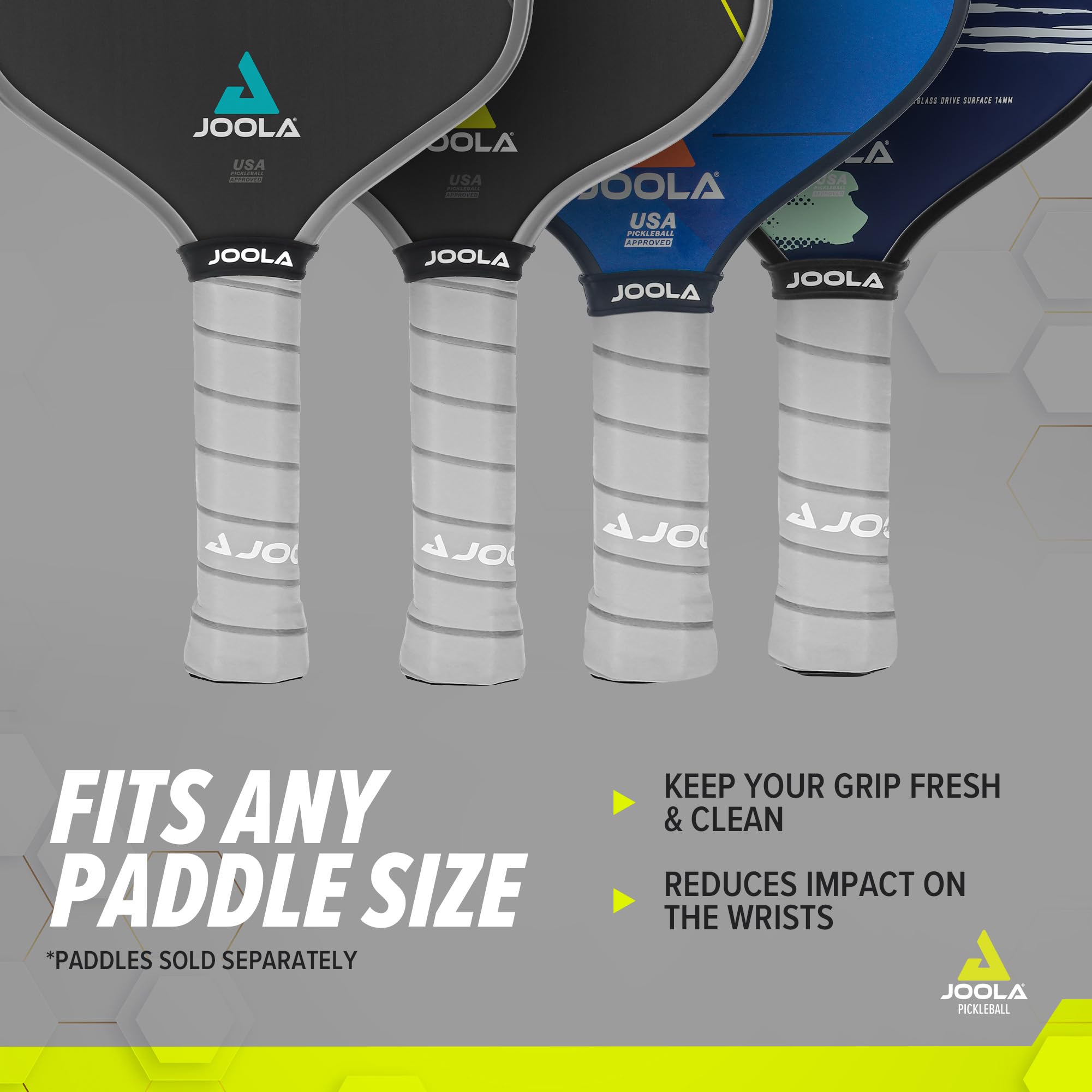 Foto 4 pulgar | Empuñadura De Repuesto Para Pickleball Joola Feel-tec Pure Grip, Gris - Venta Internacional.