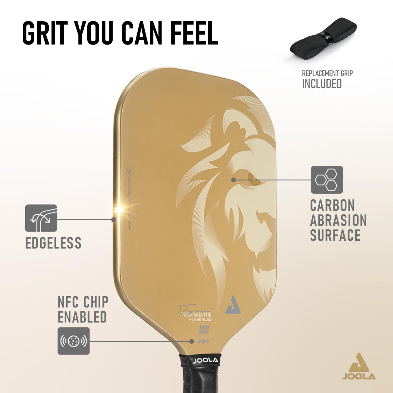 Foto 2 | Paleta De Pickleball Joola Magnus Cas 14 Mm Tyson Mcguffin Gold - Venta Internacional.