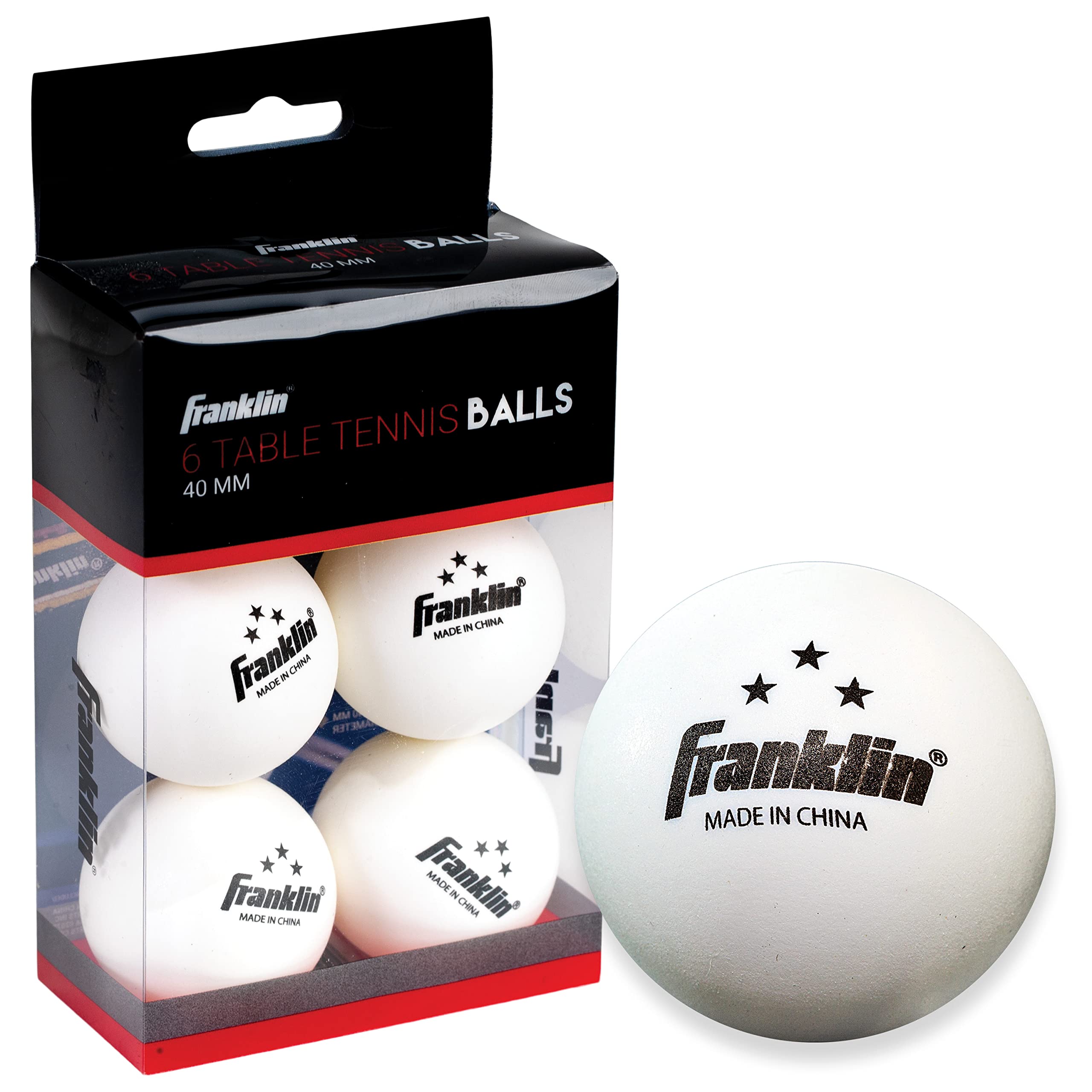 Foto 1 | Pelotas De Ping Pong Franklin Sports 3 Star, 40 Mm, Paquete De 6 - Venta Internacional.