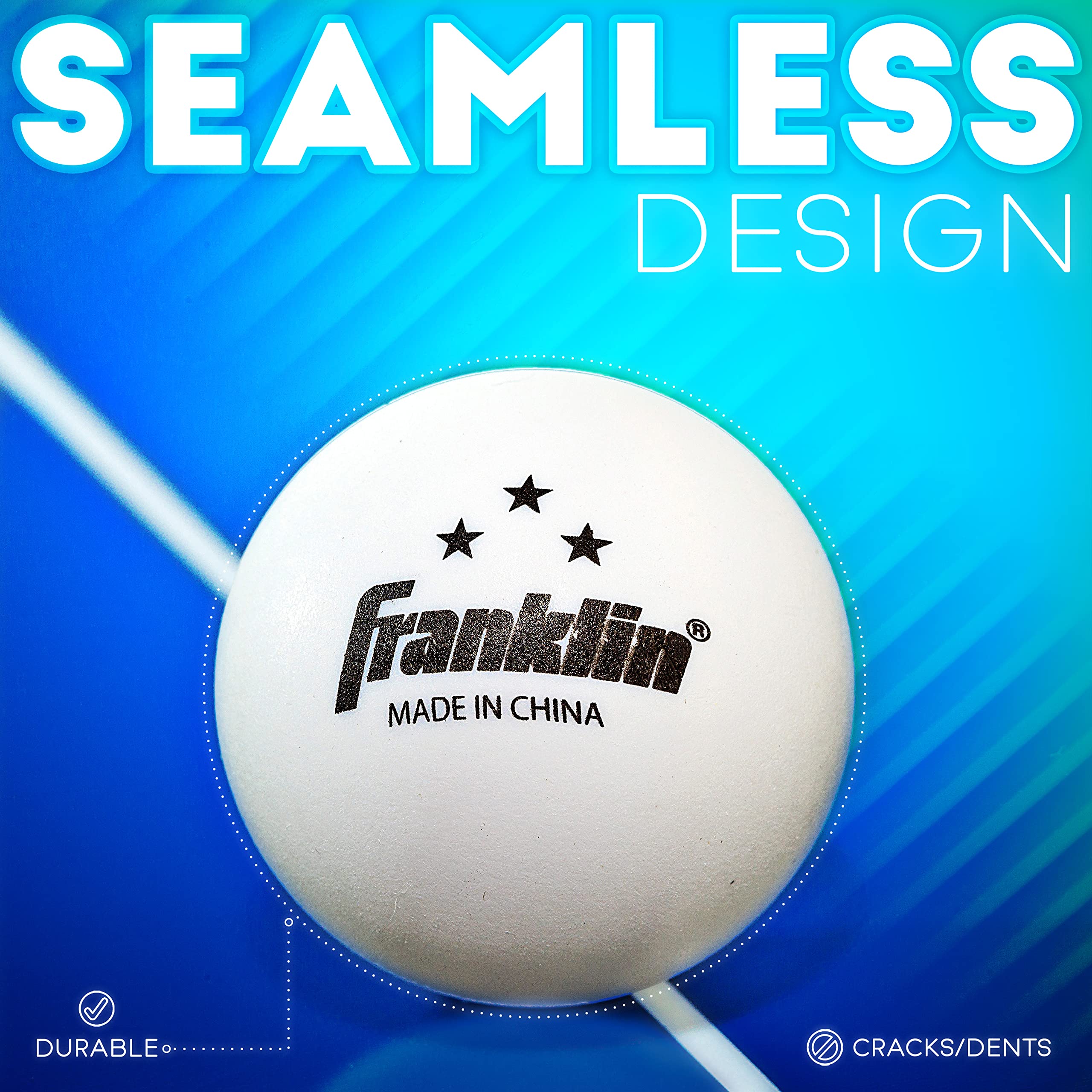 Foto 2 | Pelotas De Ping Pong Franklin Sports 3 Star, 40 Mm, Paquete De 6 - Venta Internacional.