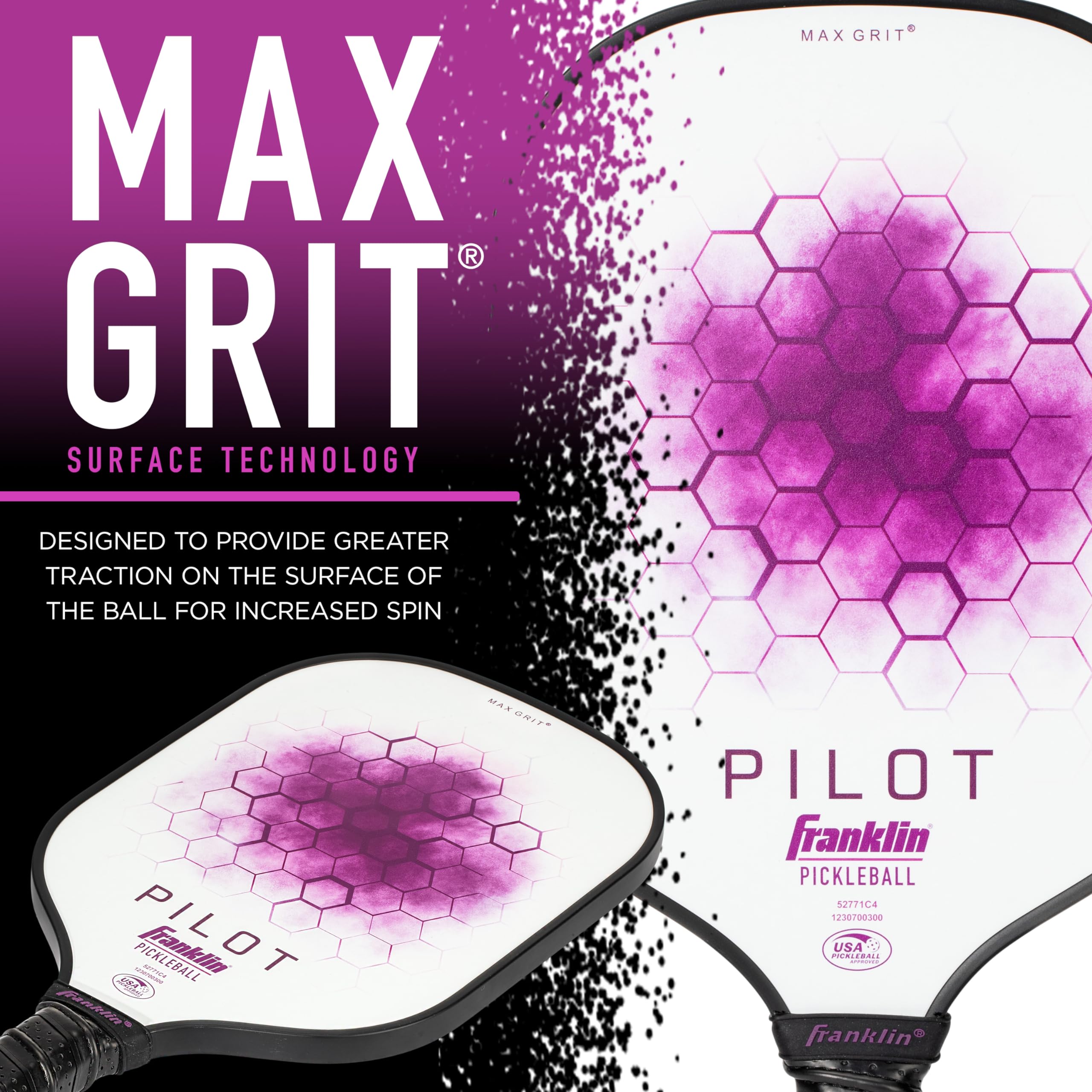 Foto 4 | Pala De Pickleball Franklin Sports Pilot, Polipropileno, Color Morado - Venta Internacional.